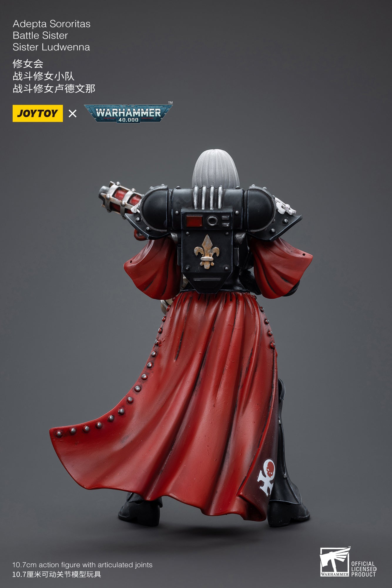 Pre Order JOYTOY 1/18 Scale Warhammer 40K Adepta Sororitas Battle Sister Ludwenna Action Figure - Reissue Version - Perfect for Warhammer 40K Fans and Collectors, Great for Display and Tabletop Gaming