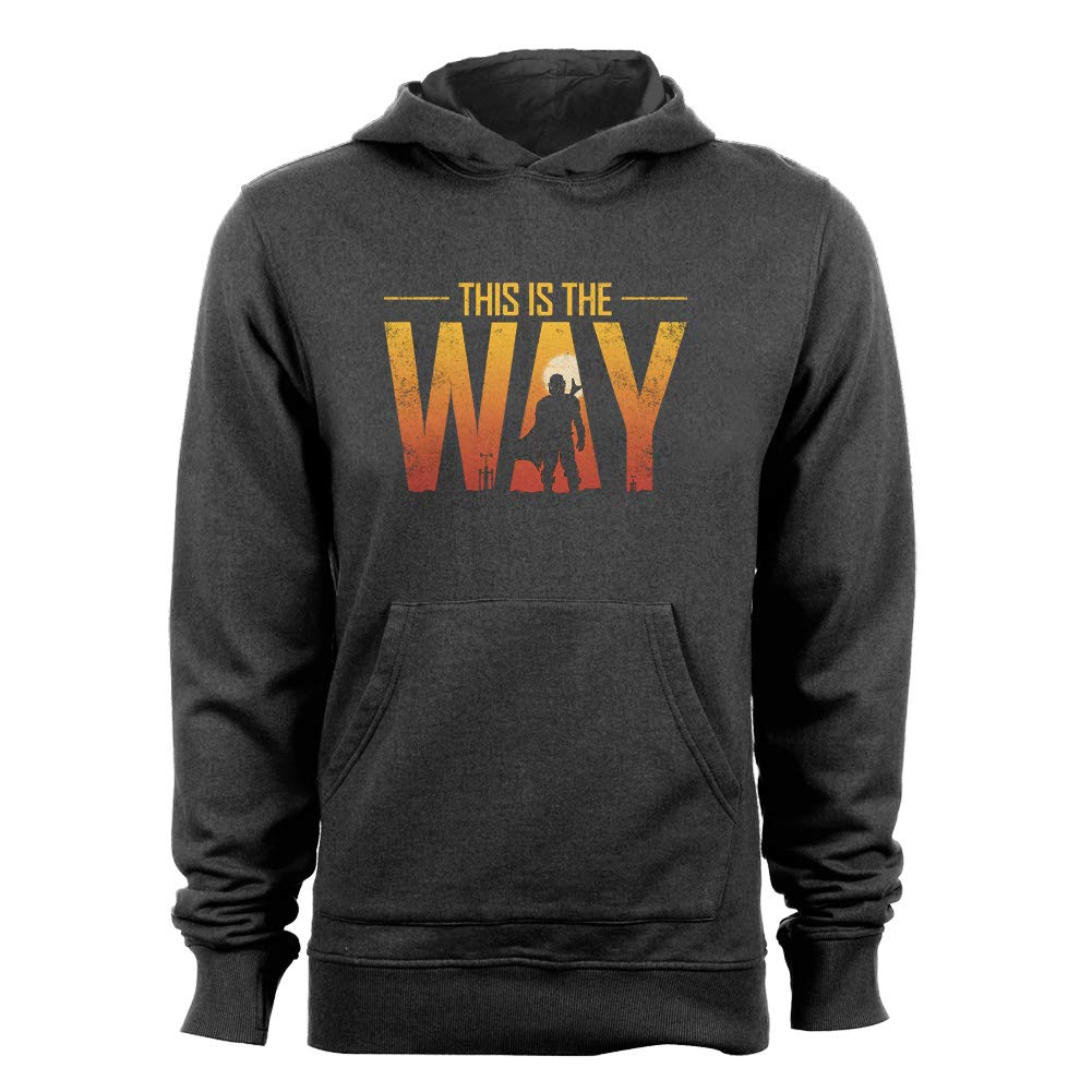 GEEK TEEZ This is The Way Men's Hoodie - Star Wars Inspired Pullover Sweatshirt for Casual Wear & Fan Gifts