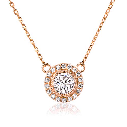 Solitaire Halo - Rose Gold