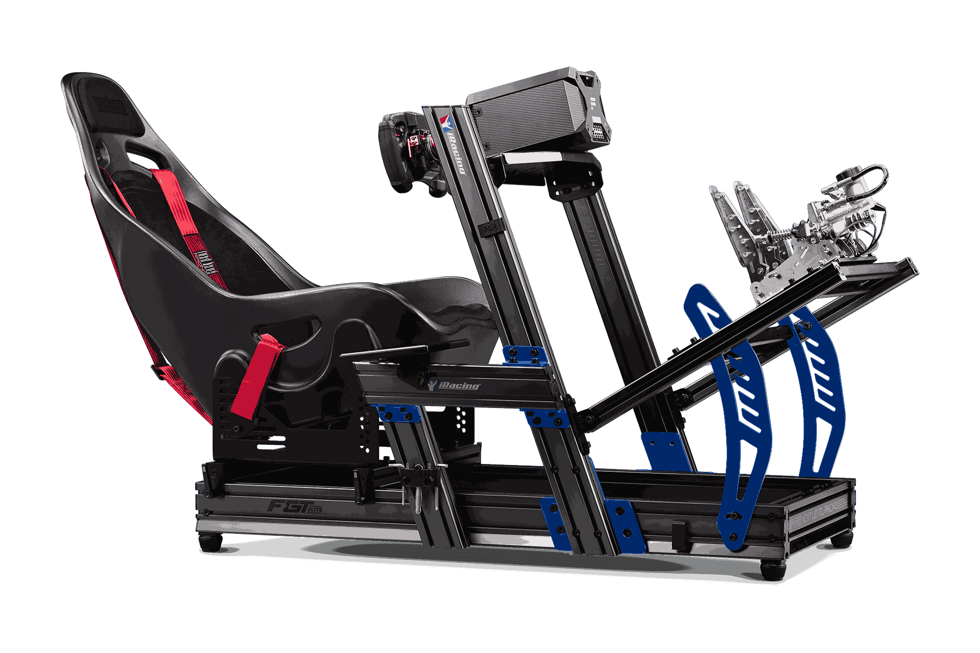 Next Level Racing F GT Elite Cockpit - iRacing Edition | Premium Racing Simulator Frame for PC & Console | Perfect for Home Racing Setup & Esports Competition