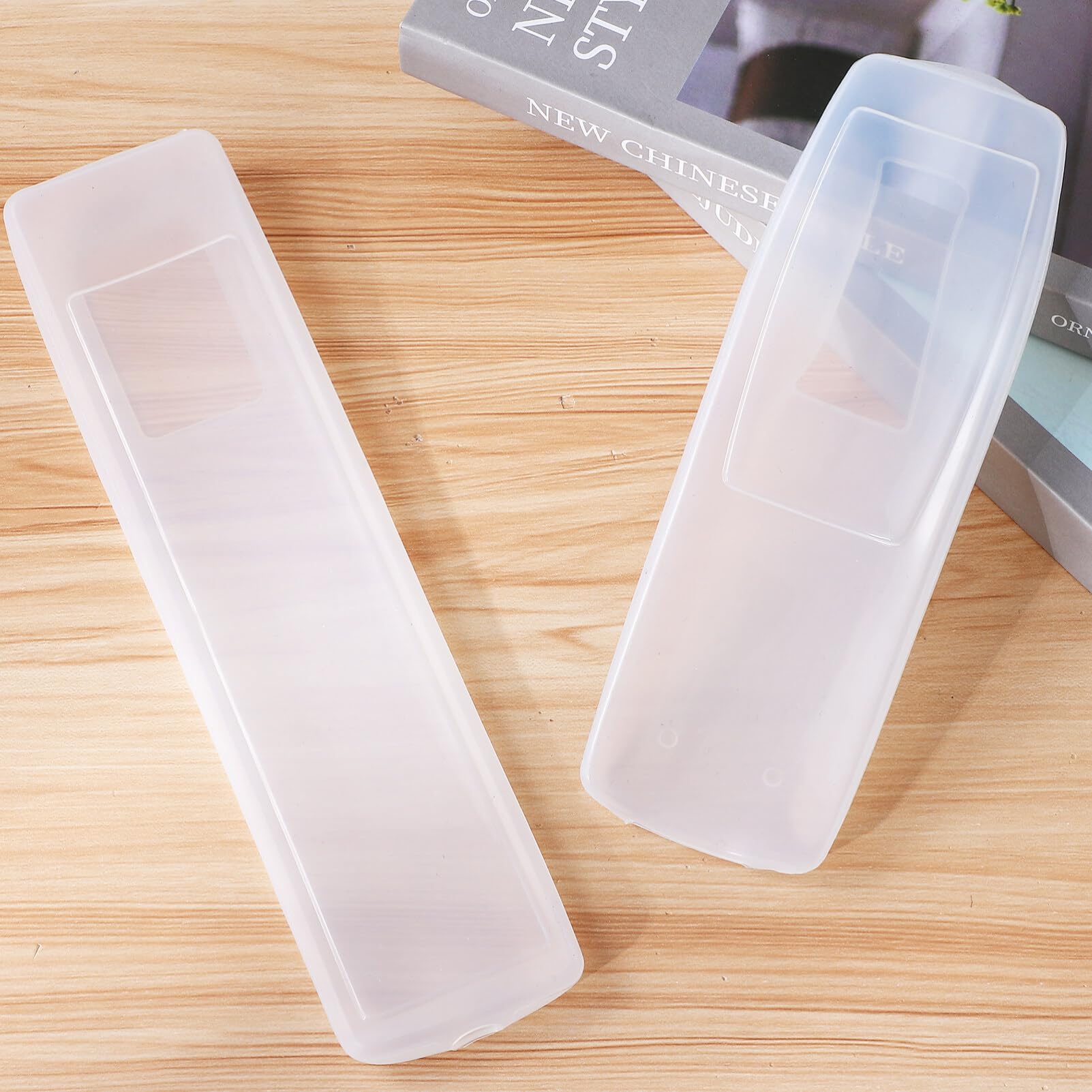 3 Pack Clear Remote Control Covers - Dustproof TV Remote Protector Sleeves | Detachable & Reusable for Smart TV, Roku, Fire Stick, Apple TV & More | Perfect for Home, Office & Travel Use