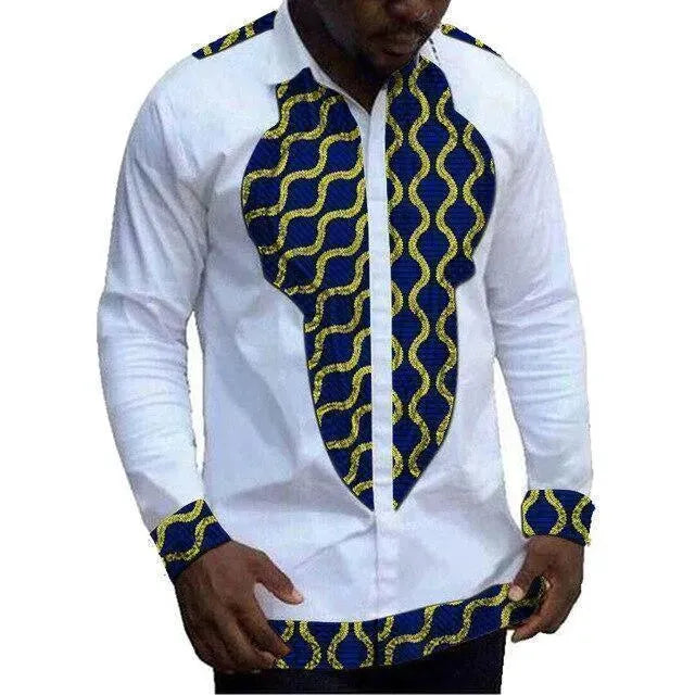 Stylish African Men's Dashiki Top - Tribal Print Cotton Shirt for Casual Wear & Cultural Events | Perfect for Festivals, Parties & Everyday Outfits