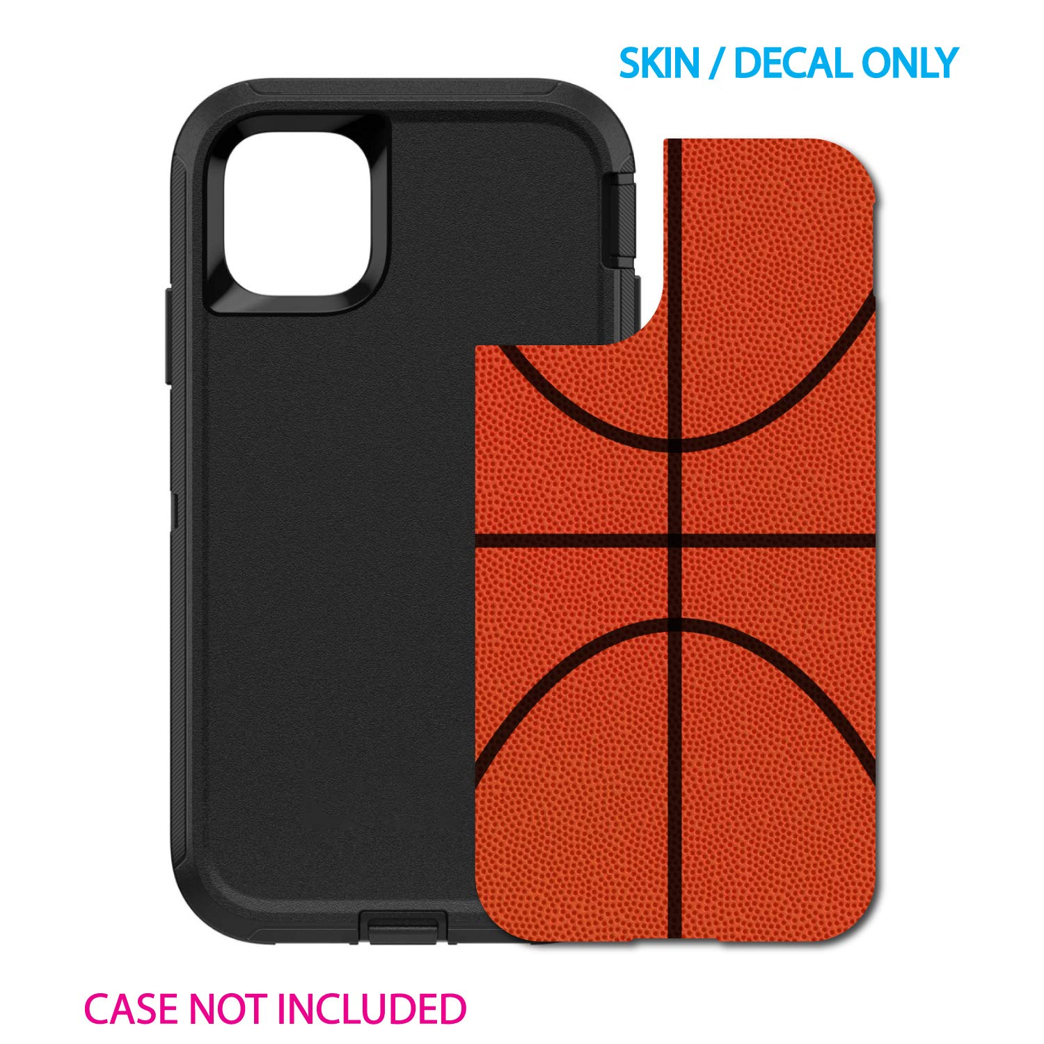 Custom iPhone 11 Pro OtterBox Defender Skin - Basketball Design for Sports Fans