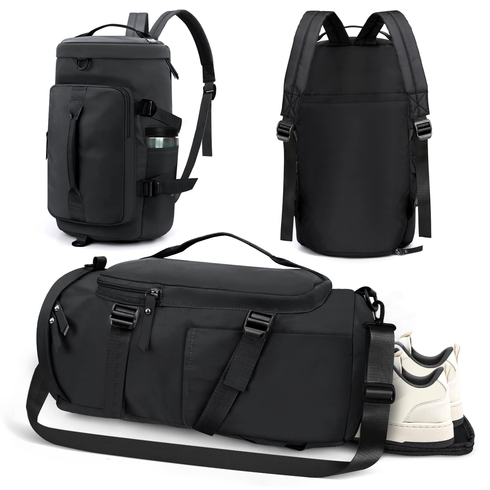 KETIEE Waterproof Gym Bag for Women & Men - Travel Backpack, Carry On Weekender Overnight Bag, Hiking Rucksack with Shoe Compartment & Wet/Dry Separation - Perfect for Sports, Gym, Travel & Outdoor Adventures