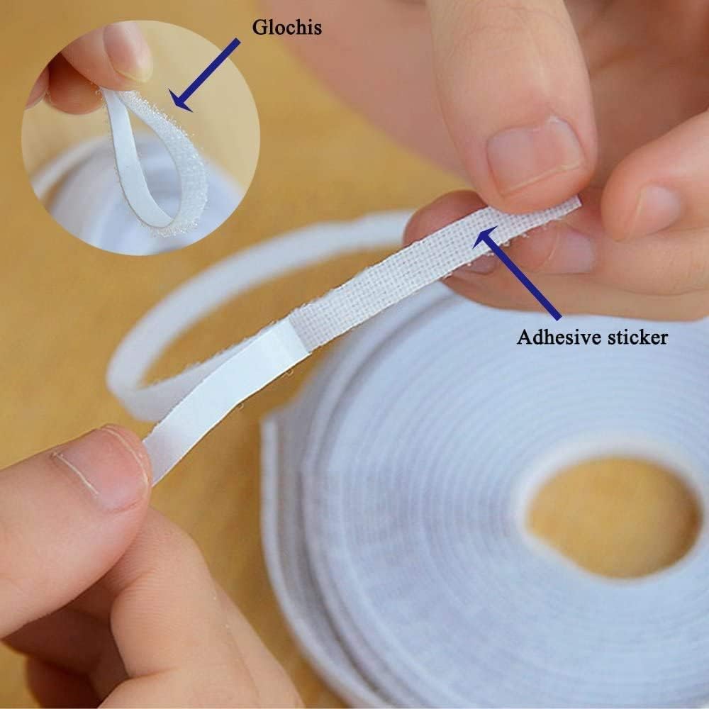 White Pre-Stitched Fiberglass Window Mosquito Net - 5x5 ft Self-Adhesive Hook Tape Insect Screen for Bedroom, Nursery & Patio Doors | Bug Proof Mesh for Windows & Sliding Doors
