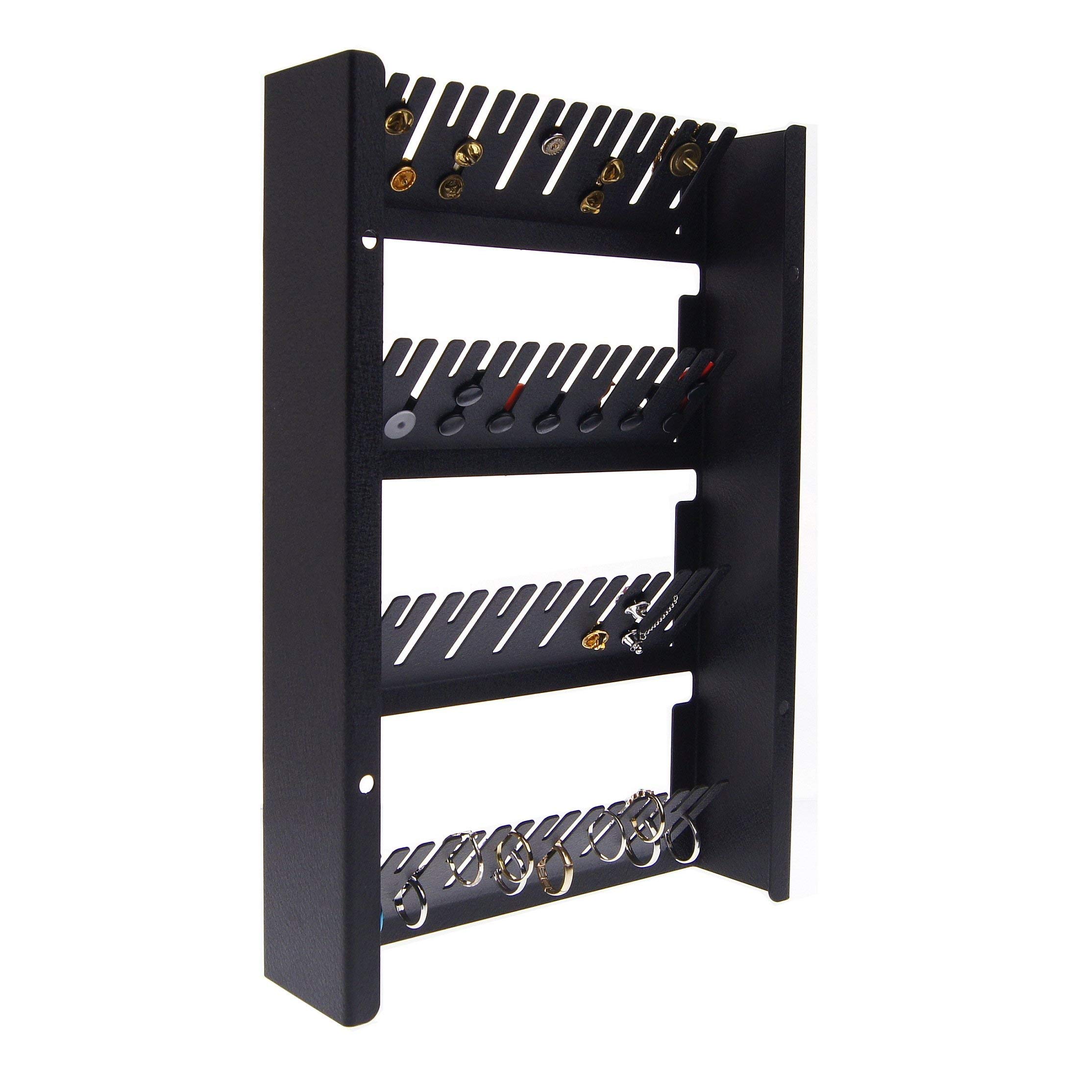 Angelynn's Wall Mounted Large Statement Ring Holder & Cufflink Organizer - Jaymes Rubbed Bronze Jewelry Display for Closet & Vanity Organization | Perfect for Home Decor & Gift Giving