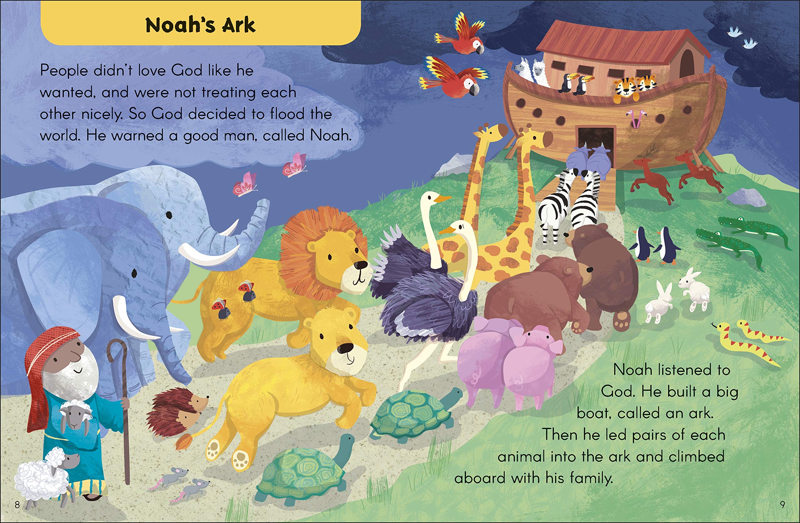My Very First Bible Stories - Illustrated Children's Bible Book for Toddlers & Preschoolers | Perfect for Bedtime Reading, Sunday School, and Early Christian Education