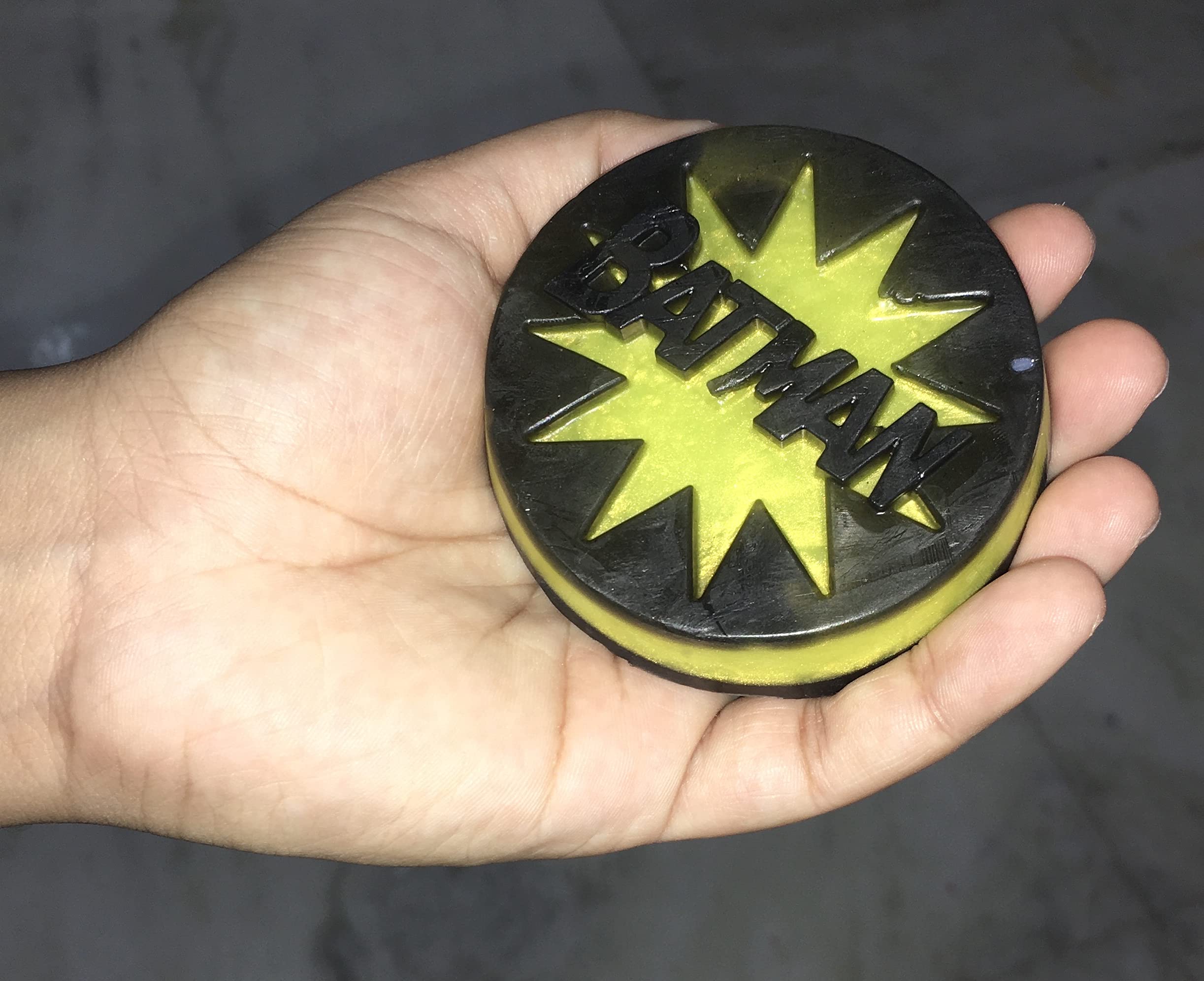Batman Inspired Handmade Natural Soap - Pack of 2 (85g Each) | Assorted Fragrances, Skin-Friendly, Paraben & SLS Free | Superhero Theme Soap for Kids & Adults | Perfect for Birthday Gifts, Cosplay Events & Superhero Fans