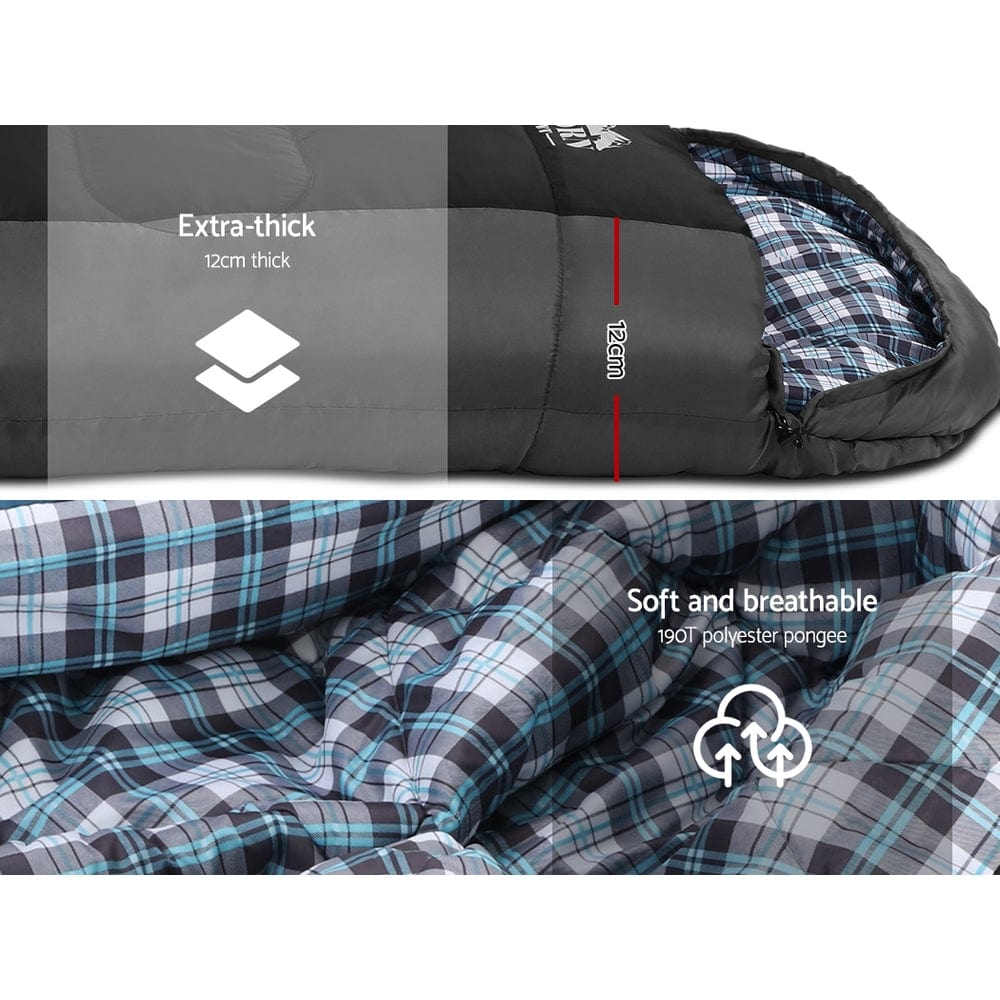 Weisshorn 0 Degree Winter Sleeping Bag for Camping & Hiking - Lightweight, Thermal Comfort, Waterproof - Perfect for Cold Weather Backpacking & Outdoor Adventures