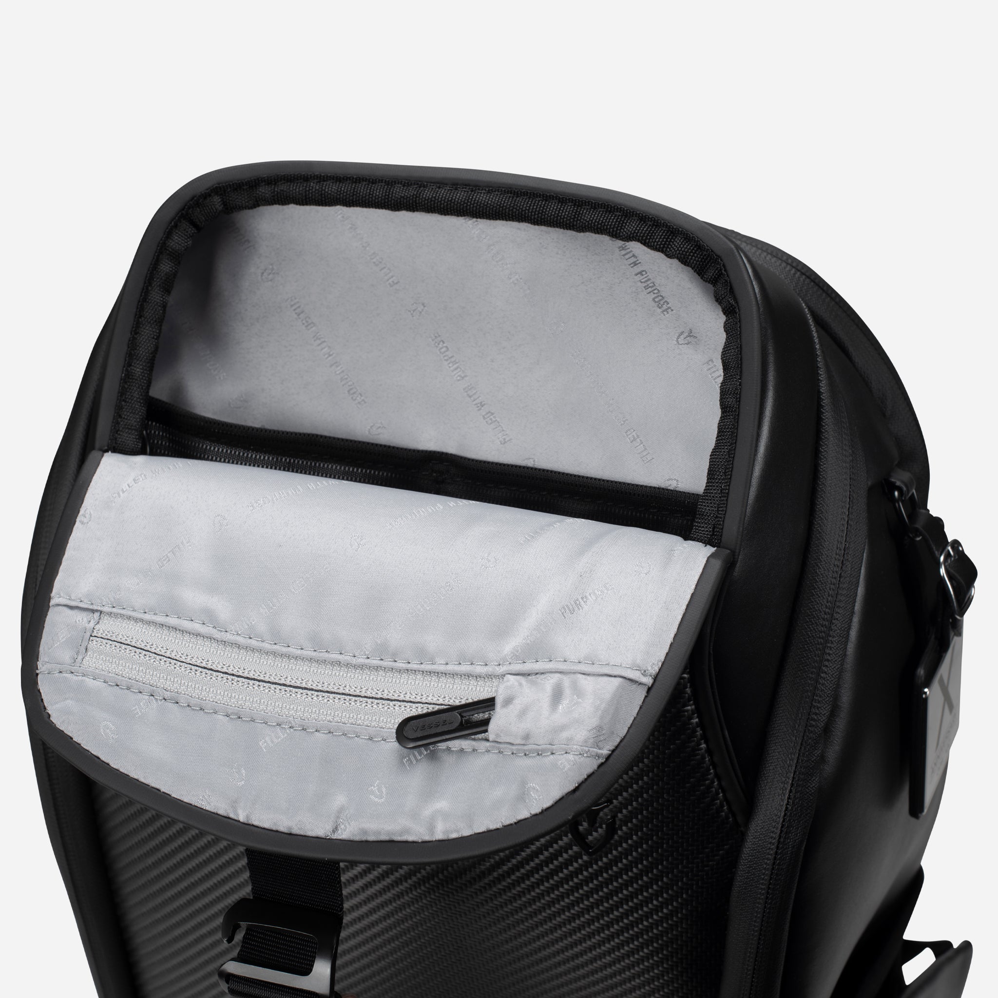 PrimeX Carbon Black Backpack - Waterproof Laptop Backpack for Men & Women, 17 Inch Business Travel Backpack with USB Charging Port - Perfect for Work, School, Gym & Outdoor Adventures