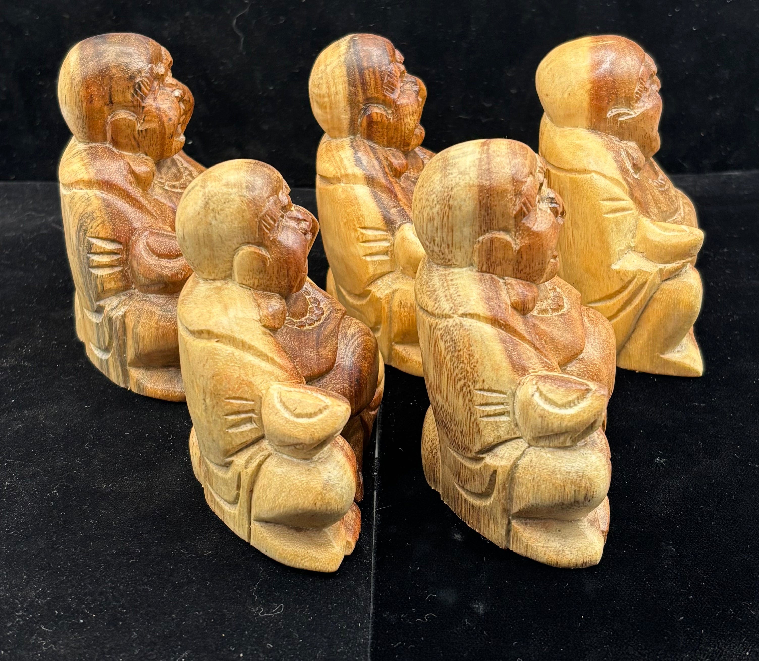 Handcrafted Buddha Teak Wood Carvings - Spiritual Home Decor & Meditation Room Statue for Yoga, Zen, and Feng Shui Spaces