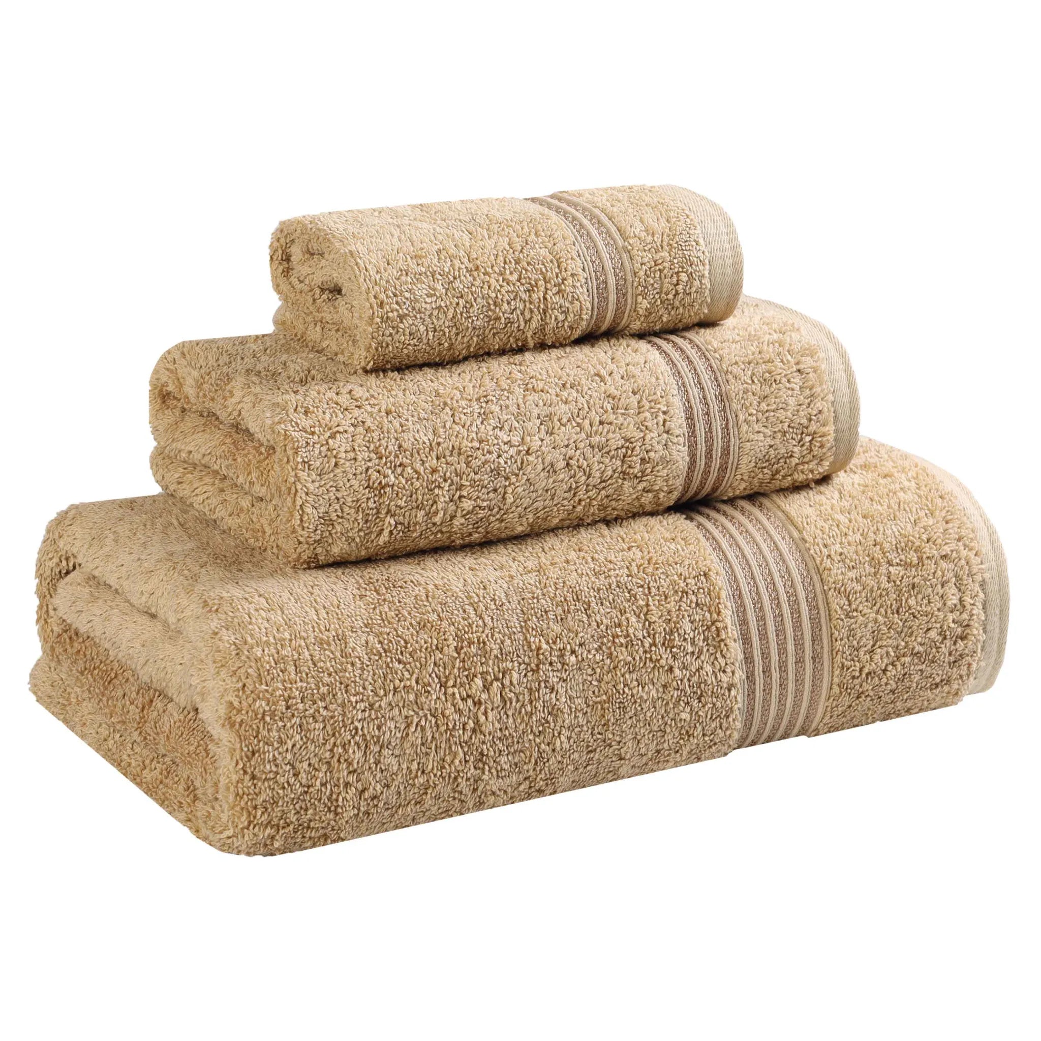 Premium Egyptian Cotton Plush 3-Piece Luxury Bath Towel Set - Ultra Absorbent & Soft for Spa, Bathroom & Hotel Use