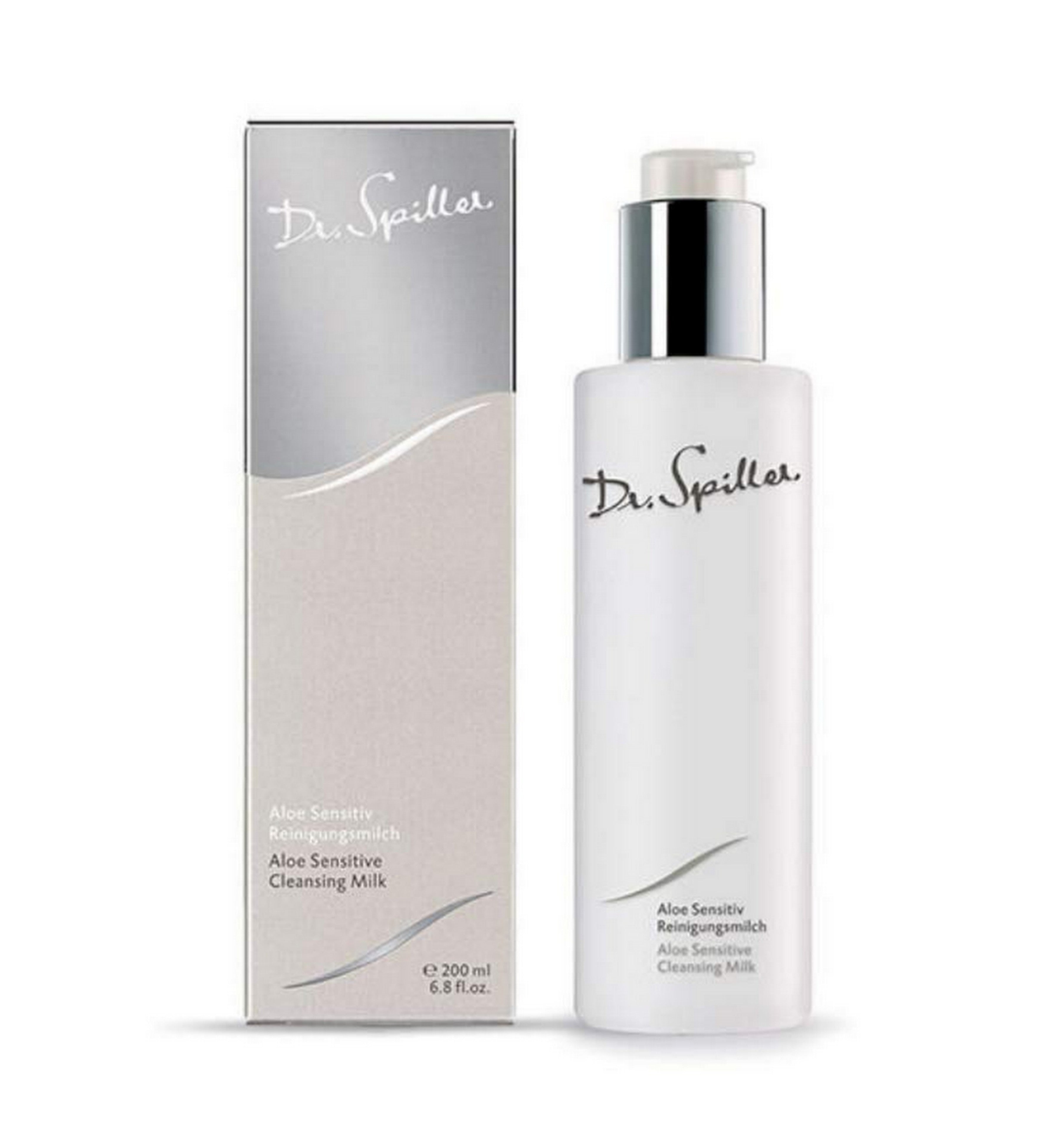 Dr. Spiller Biomimetic Aloe Sensitive Cleansing Milk 200ml/6.8oz - Gentle Face Wash for Sensitive Skin, Hydrating & Soothing Cleanser for Daily Skincare Routine