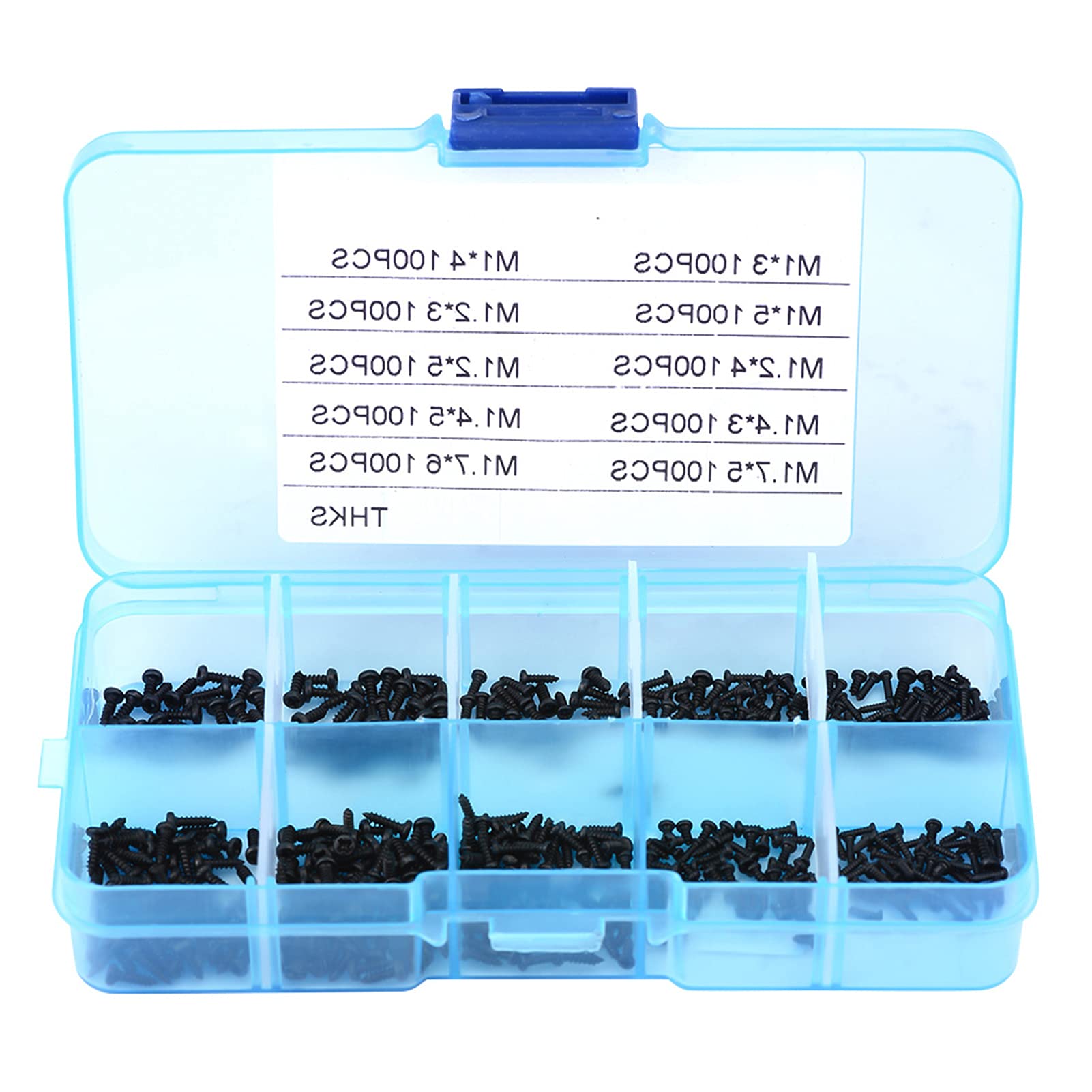 Stainless Steel Screw Assortment Kit - Self-Tapping Fasteners for Watch & Glasses Repair