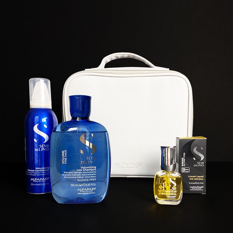 Alfaparf Volumizing Hair Gift Set - Discontinued Professional Styling Kit for Thicker, Fuller Hair - Perfect for Salons, Home Use & Special Occasions