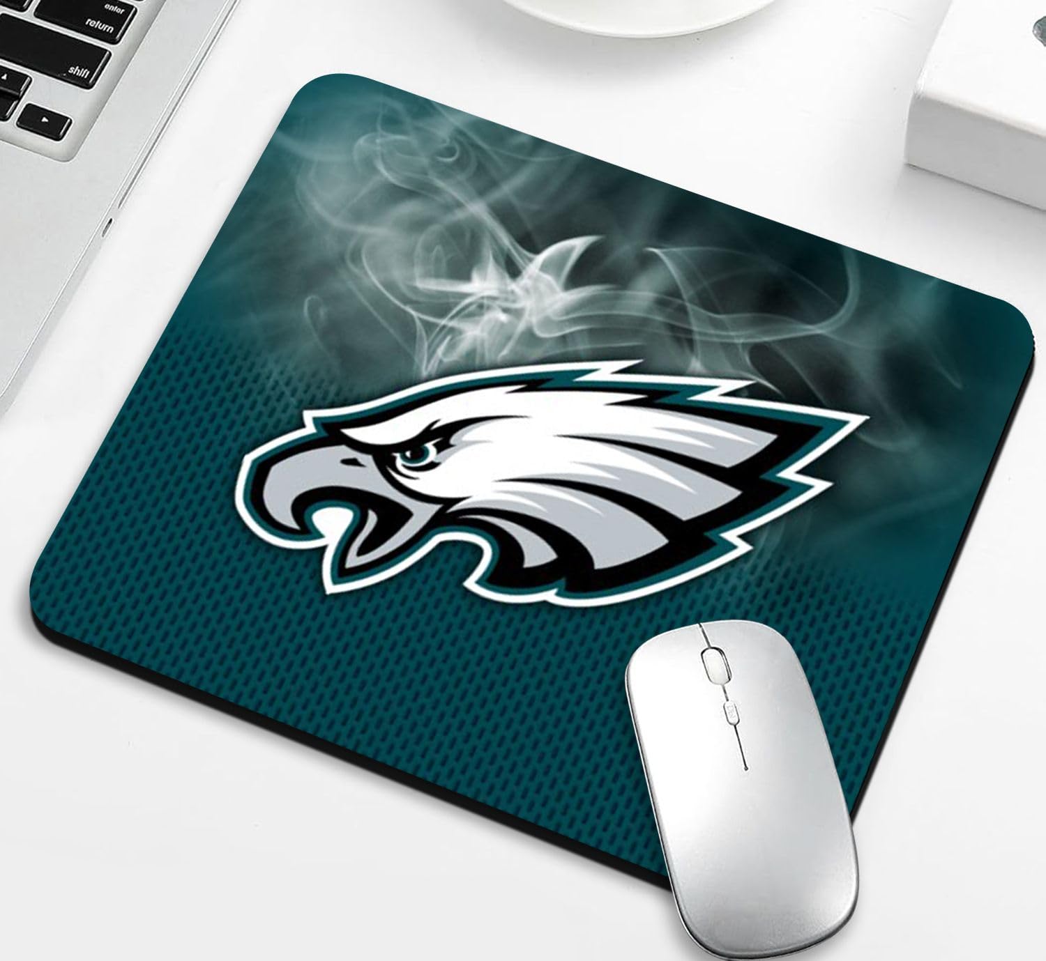 Premium Gaming Mouse Pad for Football Sports Fans - Non-Slip Rubber Base, Green Design Computer Desk Mat for PC & Laptop - Perfect for Gaming, Office Work & Home Use
