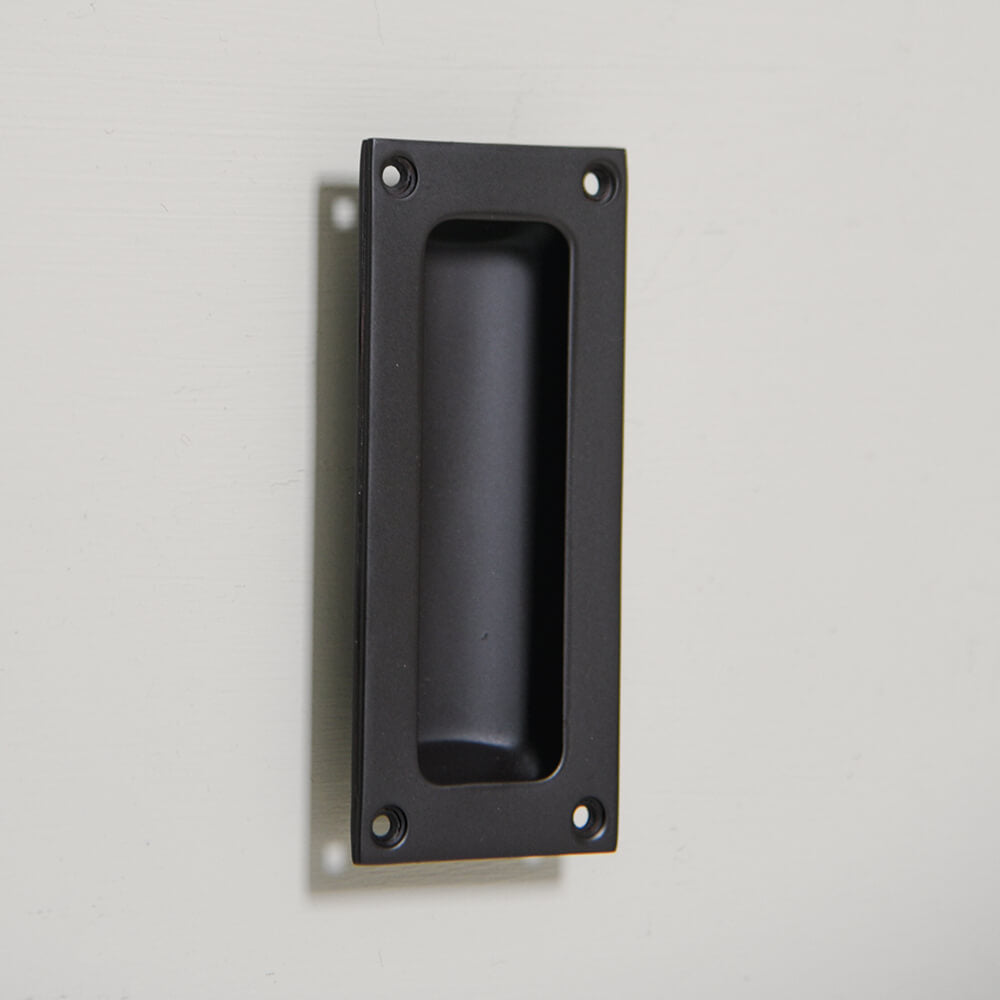 Vintage Bronze Flush Door Handle - Classic Home Hardware for Interior Doors - Perfect for Bedrooms, Bathrooms, and Cabinets