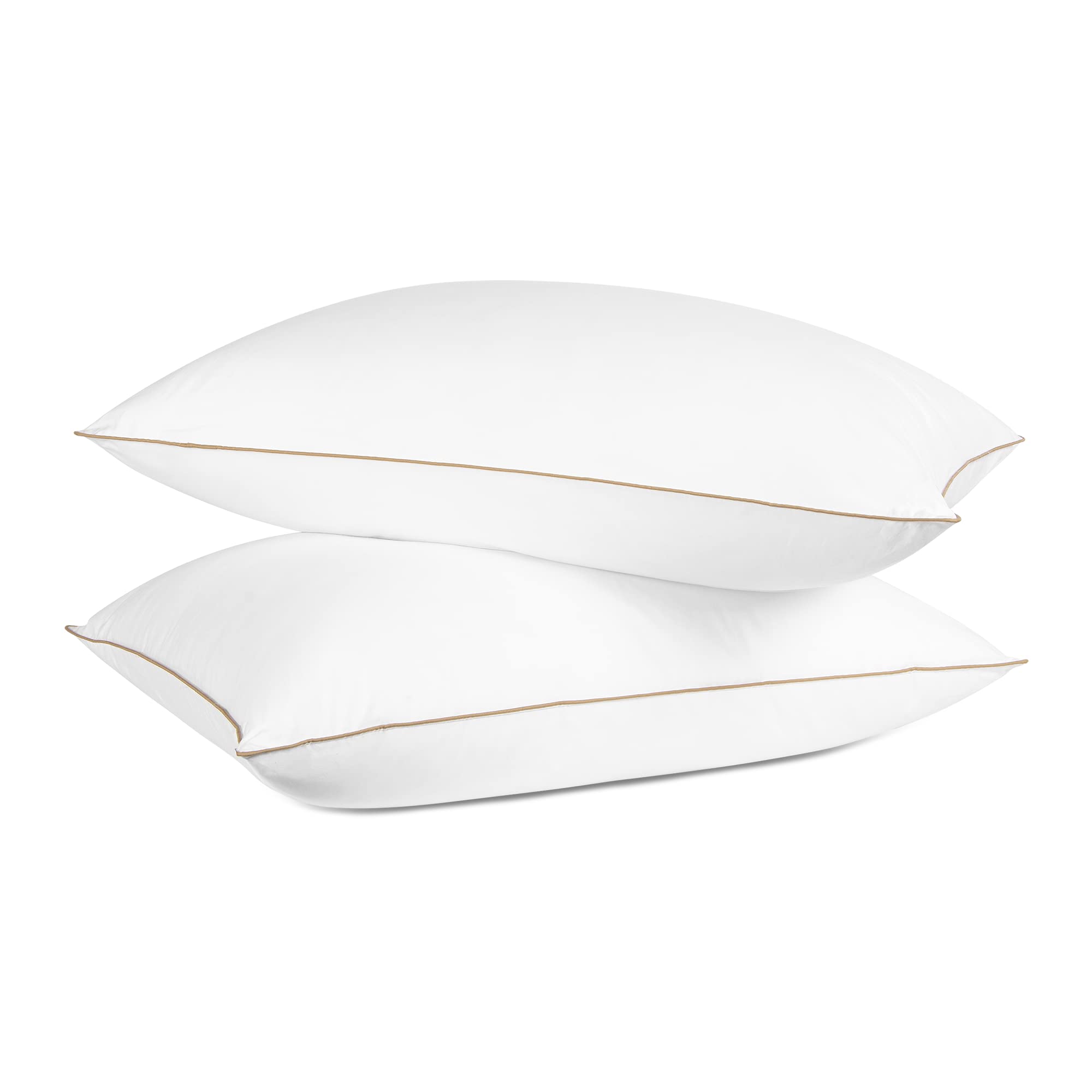 Premium Dreamhood Goose Down Feather Pillows for Sleeping - Soft & Cooling Standard Size Set of 2 (20