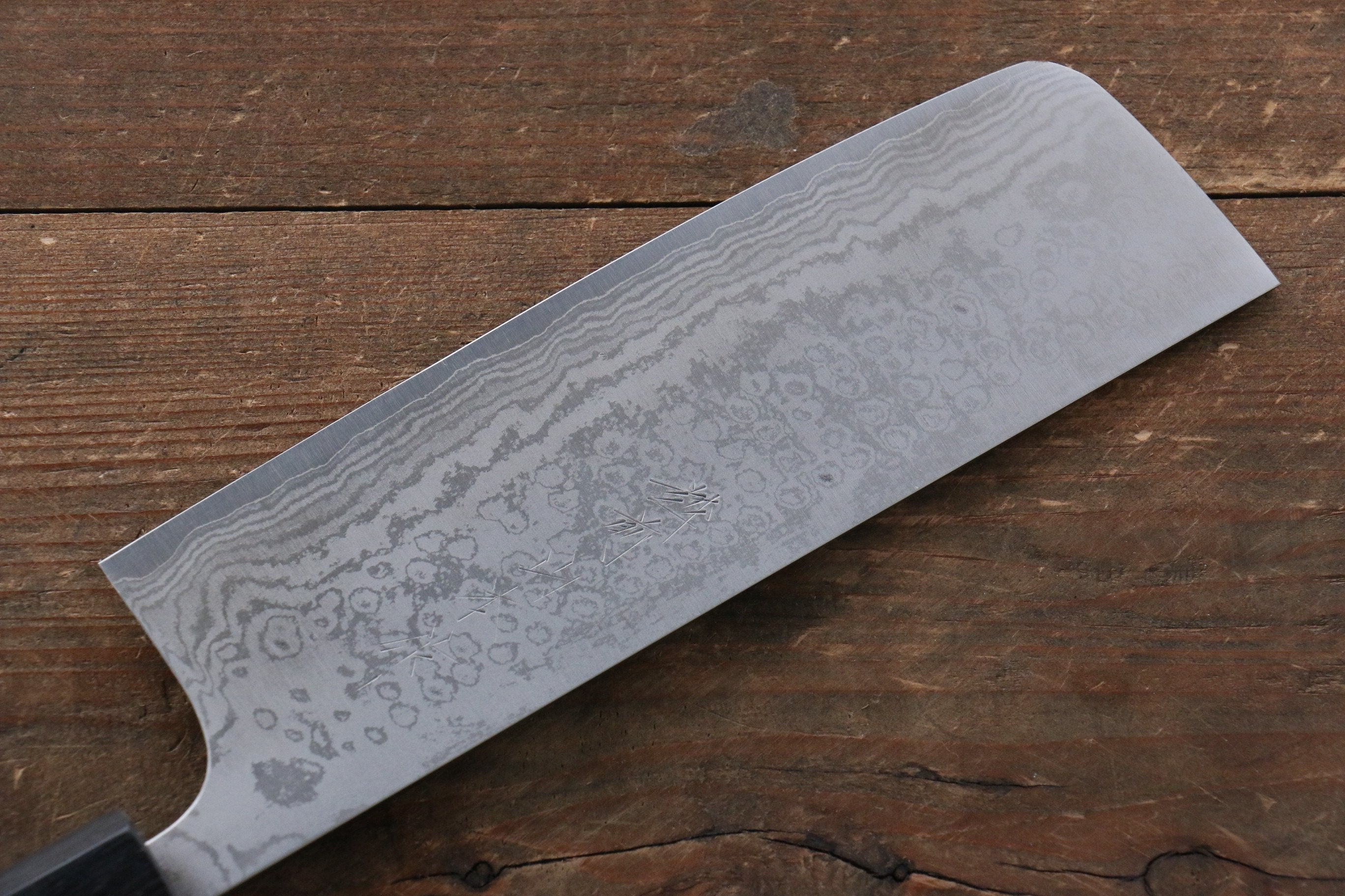 VG10 Damascus Nakiri Knife 165mm - Japanese Chef Knife with Cherry Blossom Handle - High Carbon Stainless Steel Blade for Precision Vegetable Cutting - Perfect for Sushi, Asian Cuisine & Home Cooking