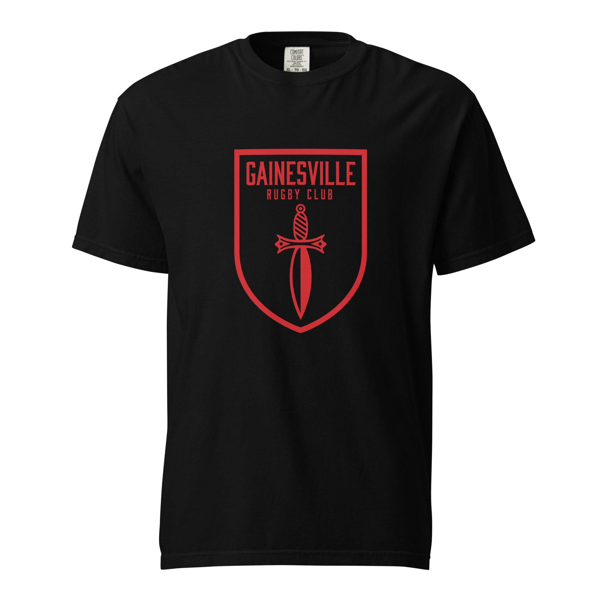 Gainesville Spartans RFC Garment Dyed Cotton T-Shirt | Vintage Rugby Style Tee for Men | Perfect for Game Day & Casual Wear