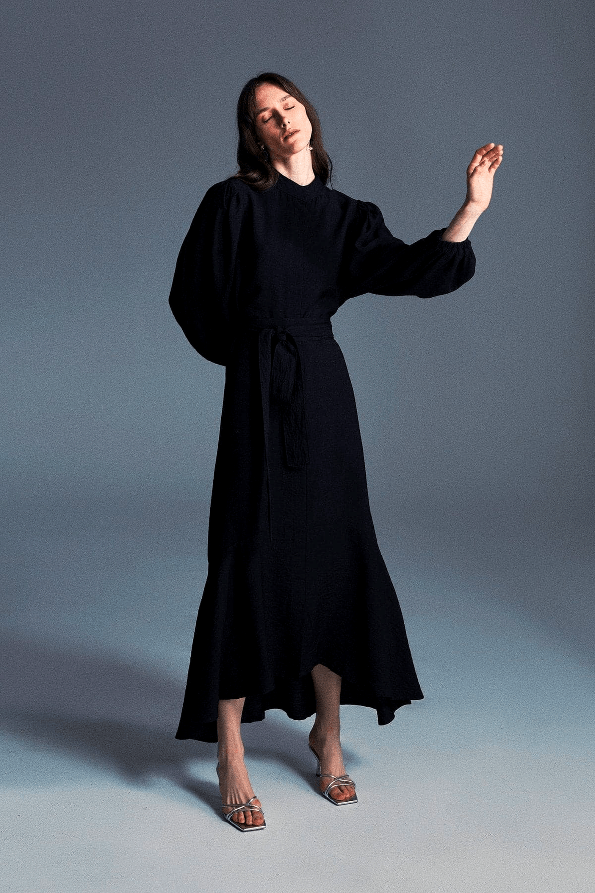Elegant Black Midi Dress for Women - Perfect for Office, Party & Evening Events | Flattering Fit & Comfortable Fabric
