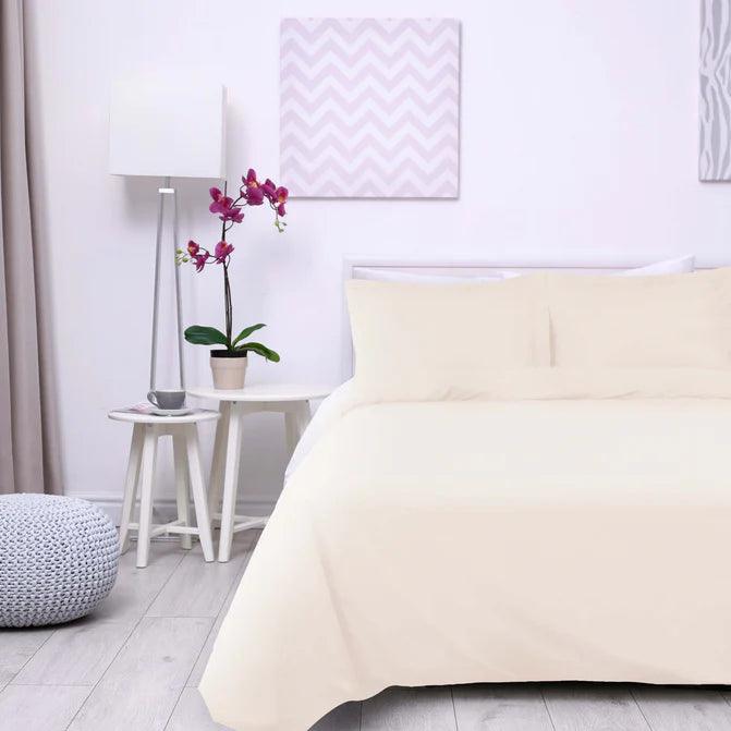 Premium 100% Cotton Percale Duvet Cover Set - Soft & Breathable Bedding for Modern & Traditional Bedrooms - Perfect for Home, Hotel, and Guest Room Decor