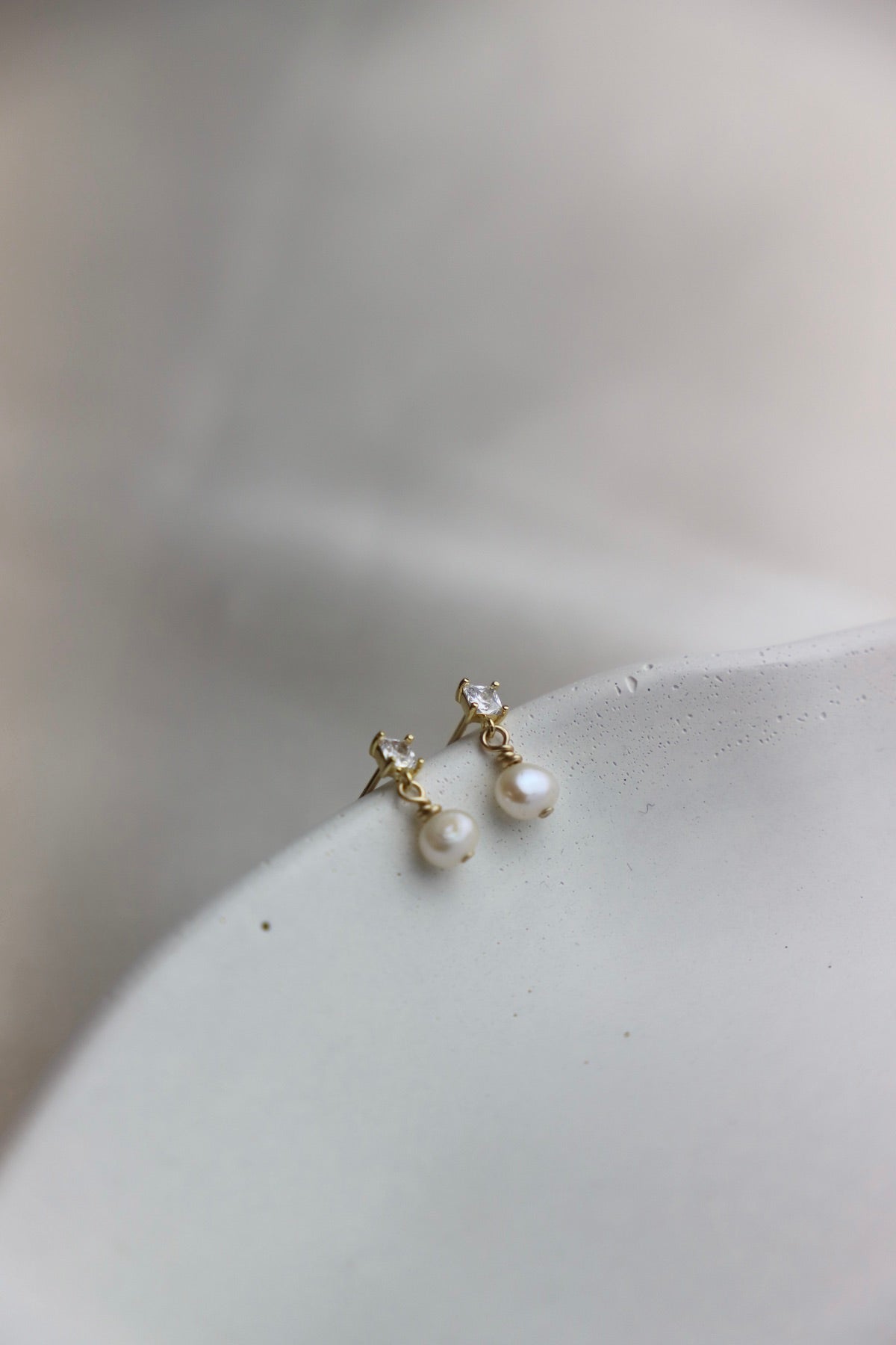 Claire Pearl Stud Earrings - Elegant & Hypoallergenic Jewelry for Women | Perfect for Weddings, Parties & Everyday Wear