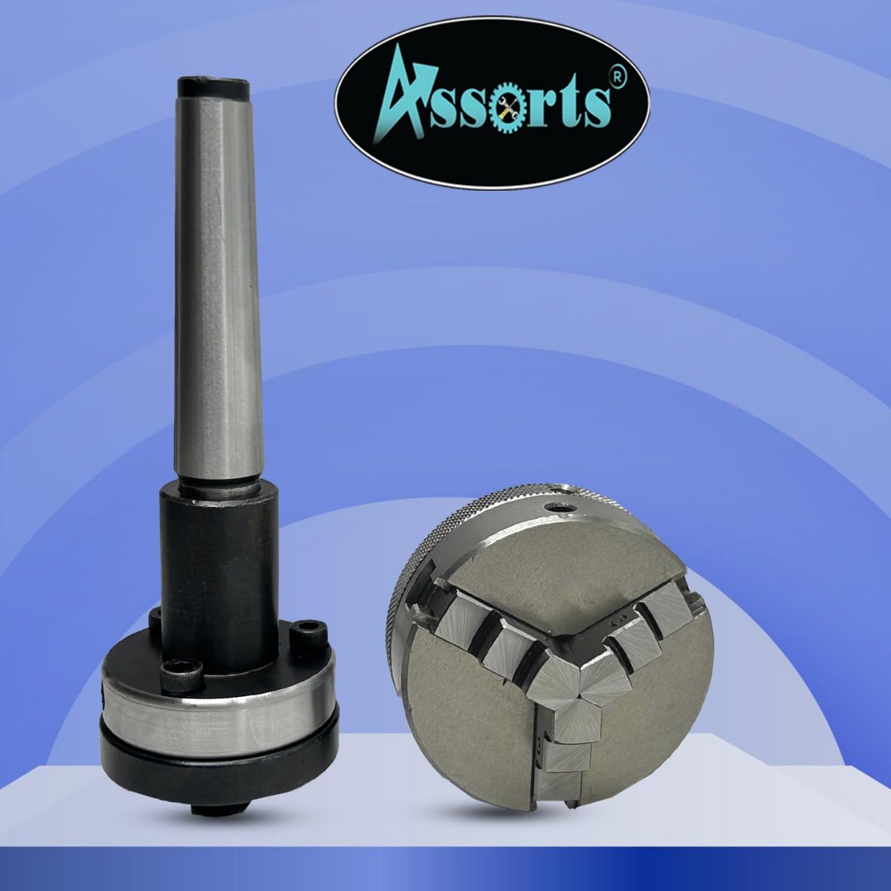 2MT Shank Lathe Tailstock Die Holder - Tapping, Threading, Reaming & Drilling Tool with 65mm Chuck for Metalworking & DIY Projects