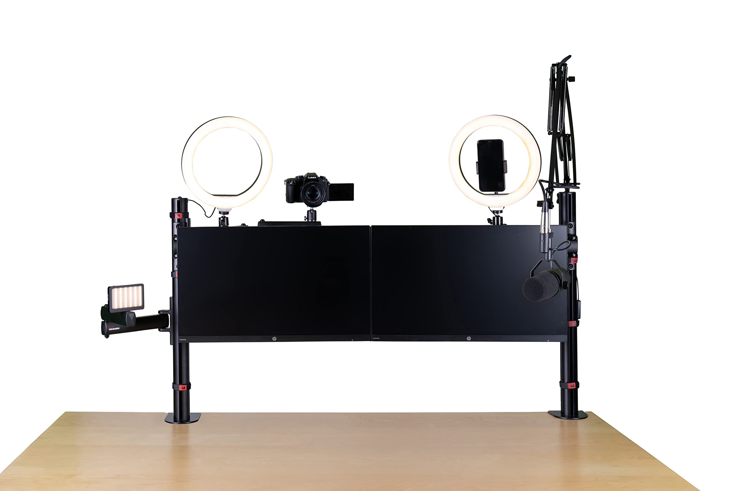 Gator ID Series Ring Light for Content Creators - Black | Perfect for YouTube & TikTok Videos