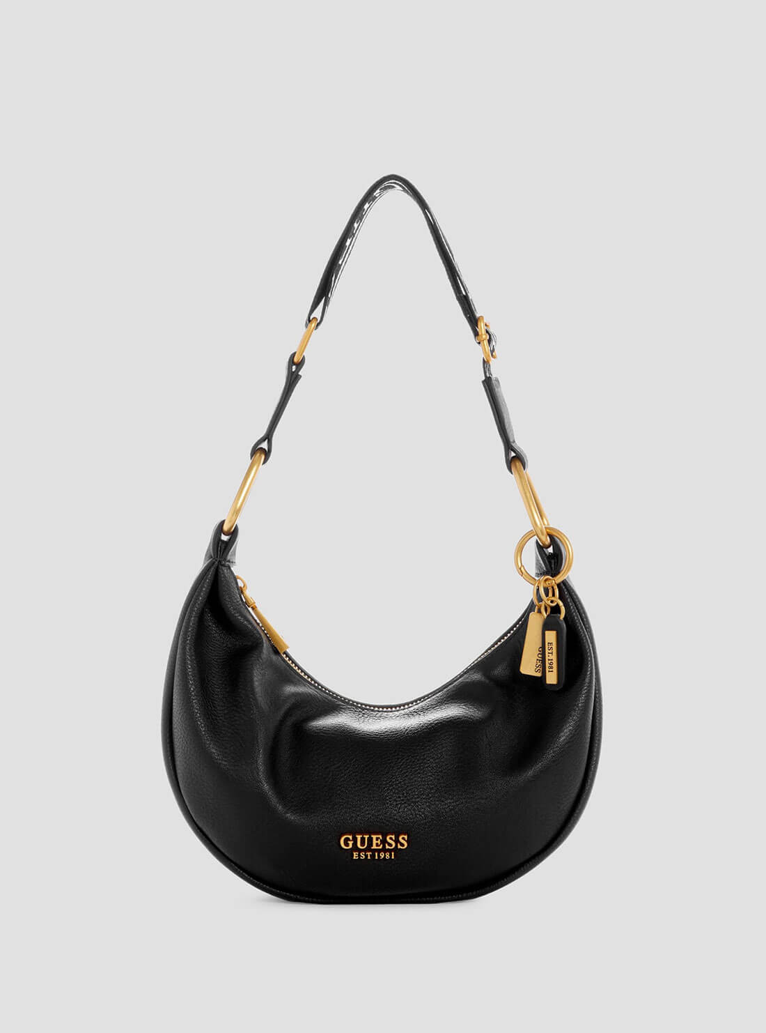 Black Natalya Mini Hobo Shoulder Bag for Women - Stylish Crossbody Purse for Everyday Use, Work & Travel | Compact & Lightweight Handbag