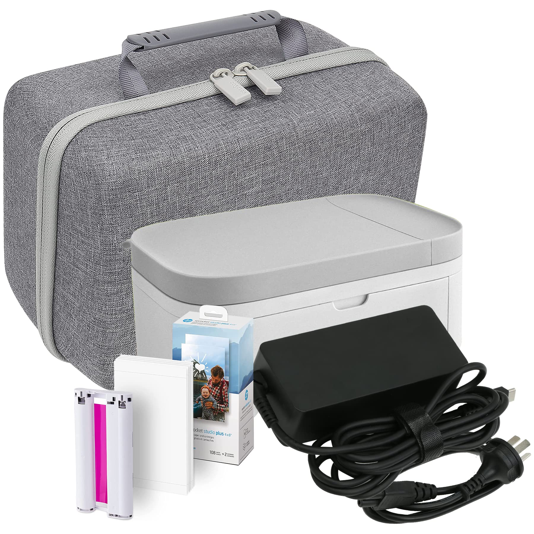 CO2CREA Hard Protective Case for HP Sprocket Studio Plus 4x6 Instant Photo Printer - Durable Travel Storage for Photo Prints, Perfect for Home, Office & On-the-Go Printing