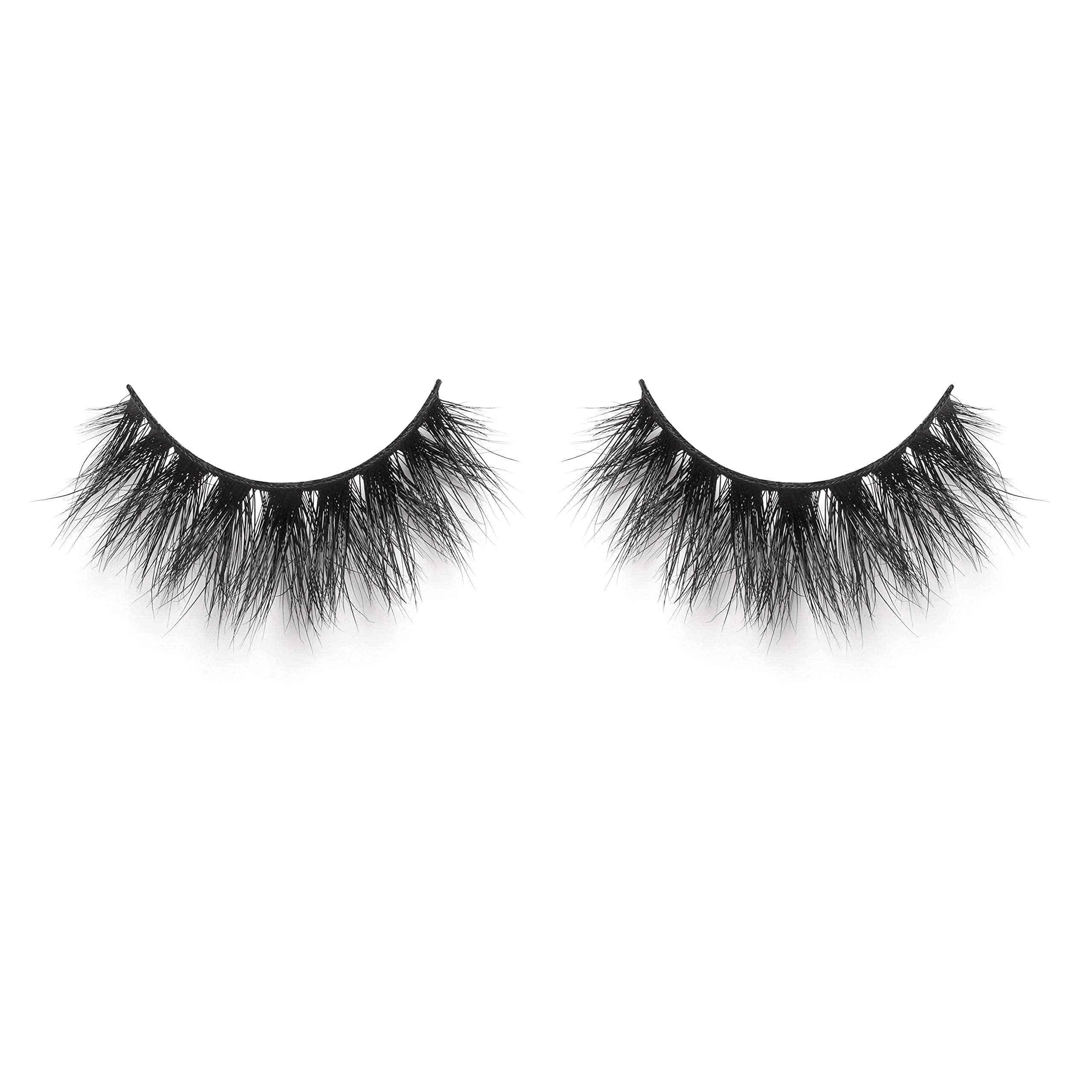 Lilly Lashes So Extra Mykonos 3D Mink Eyelashes - Reusable False Lashes for Wispy & Natural Look (25+ Uses) | Fluffy Strip Lashes for Everyday Wear, Parties & Special Occasions