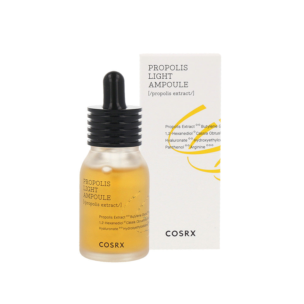 COSRX Full Fit Propolis Light Ampoule 30ml - Hydrating & Brightening Face Serum with Propolis Extract for Glowing Skin | Perfect for Daily Skincare Routine & Nighttime Moisturizing