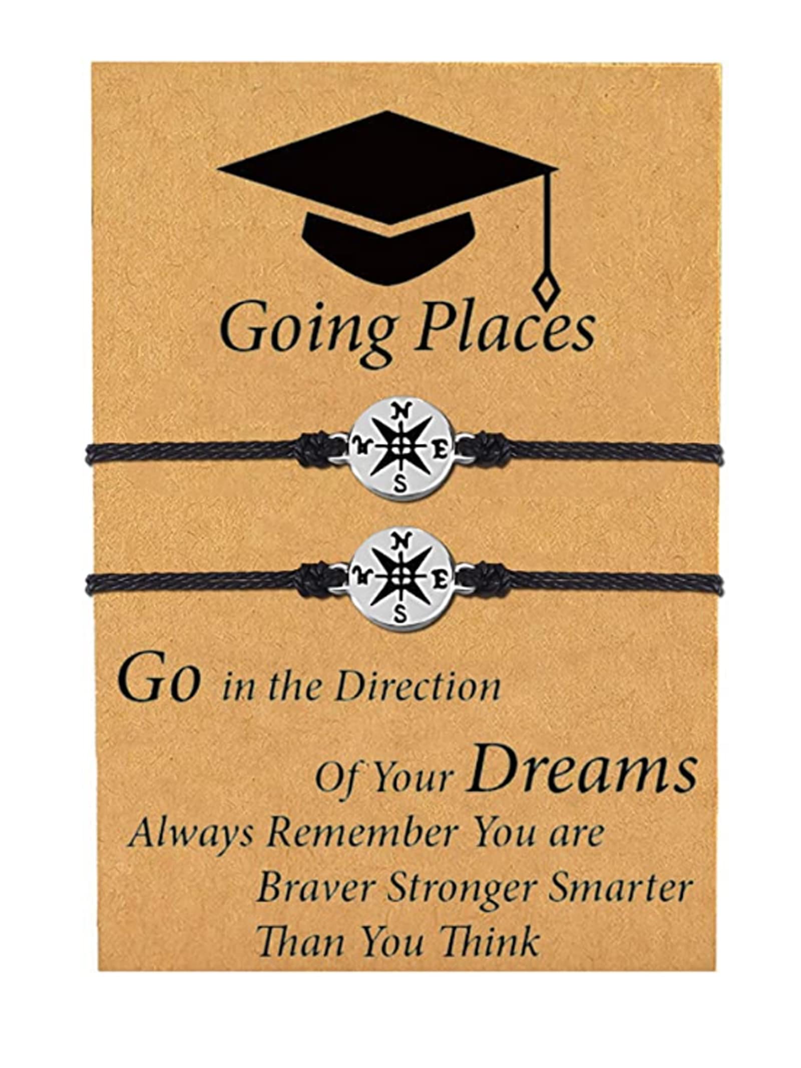 Charming Compass Bracelet for Women & Teen Girls - Perfect Graduation Gift for High School & College - Ideal for Travel, Adventure & Daily Wear