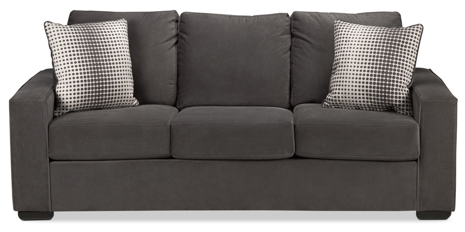 Ciara Sofa in Ash - Modern Comfort for Living Room, Lounge & Office - Durable & Stylish Upholstered Furniture