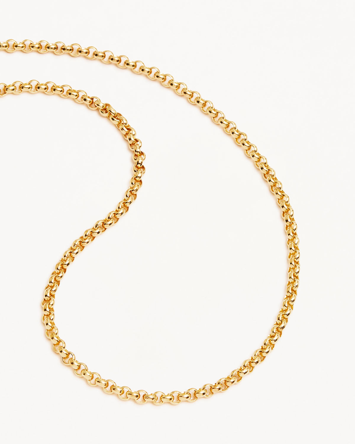 18K Gold Vermeil Belcher Chain Necklace - 3mm Dainty & Elegant Jewelry for Women, Perfect for Everyday Wear, Layering & Special Occasions