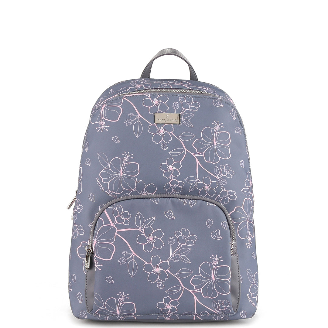 Ke'olu Sakura Grey Backpack - Lightweight Durable School & Travel Backpack for Women & Men - Perfect for College, Hiking, Commuting & Everyday Use