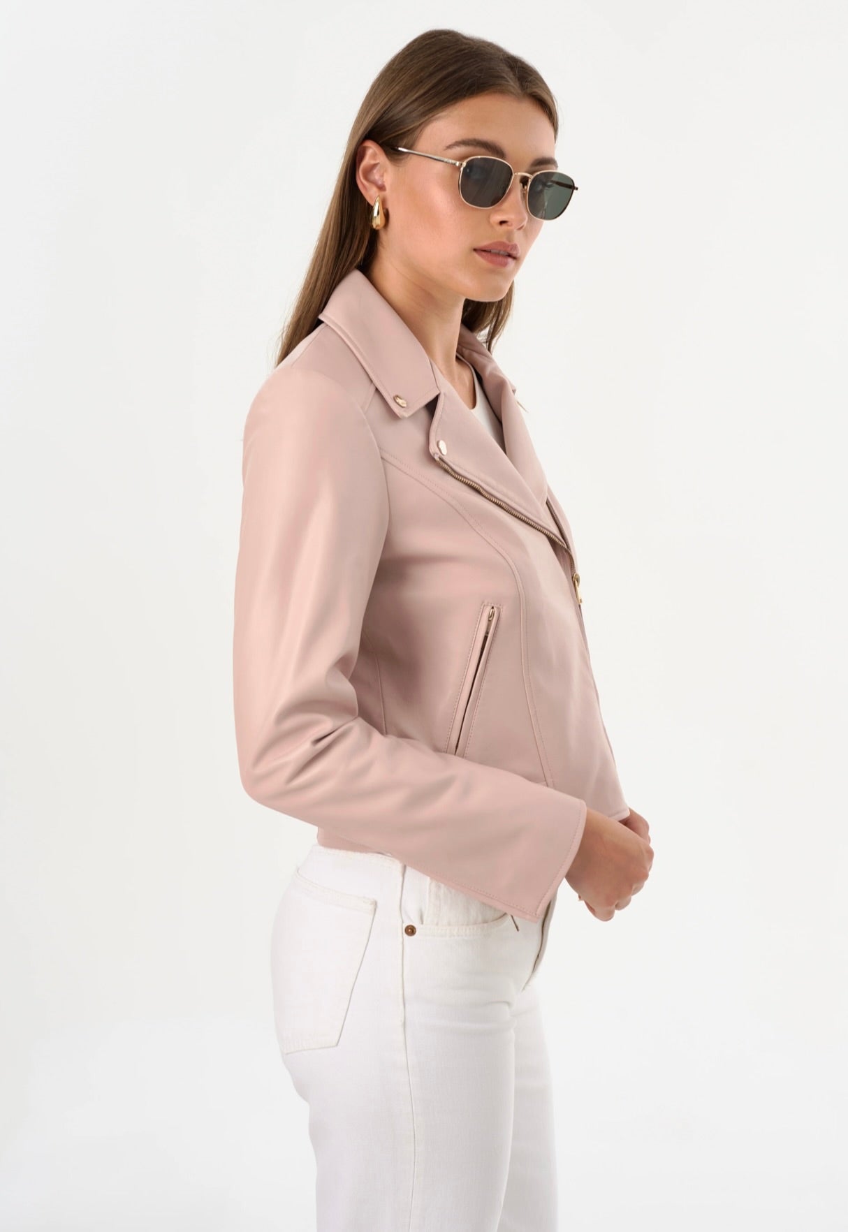 Kelsey Genuine Leather Biker Jacket for Men & Women - Stylish Motorcycle Jacket with Zipper Pockets - Perfect for Riding, Casual Wear & Outdoor Adventures