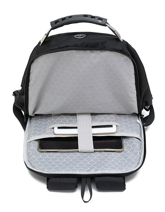 Tosca TCA938 Deluxe Laptop Backpack 15.6 Inch - Waterproof Business Travel Backpack with USB Charging Port, Black - Perfect for Work, College & Airplane Carry On