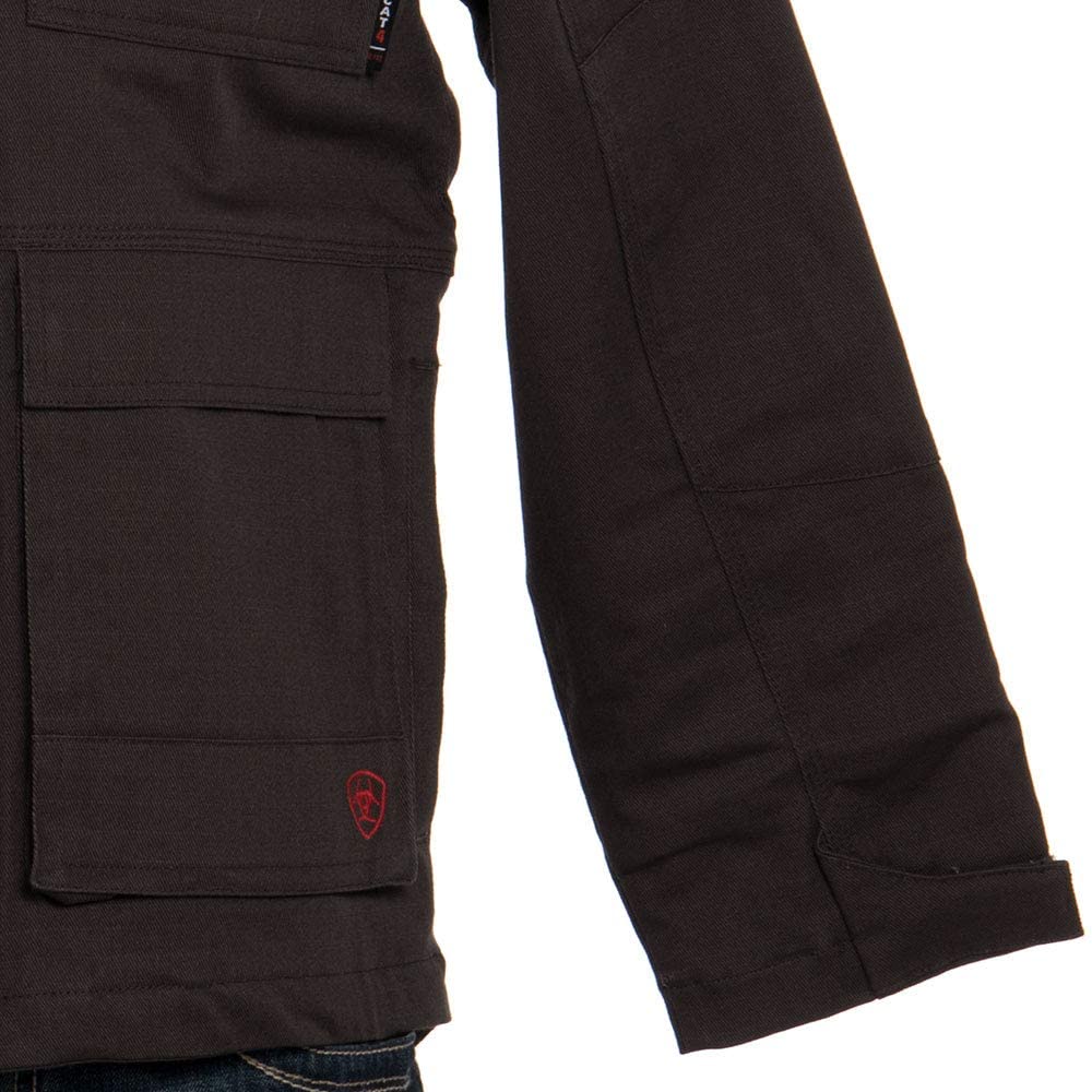 ARIAT Men's FR Canvas Stretch Jacket - Flame Resistant Workwear for Construction & Outdoor Activities | Durable & Comfortable for Ranch, Oilfield & Heavy Duty Jobs