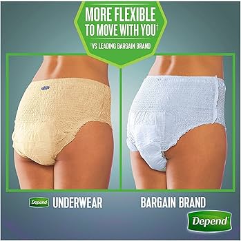 Depend Fit Flex Women's Incontinence Underwear - Breathable, Comfortable & Leak-Proof Protection for Active Lifestyles, Workouts & Daily Wear