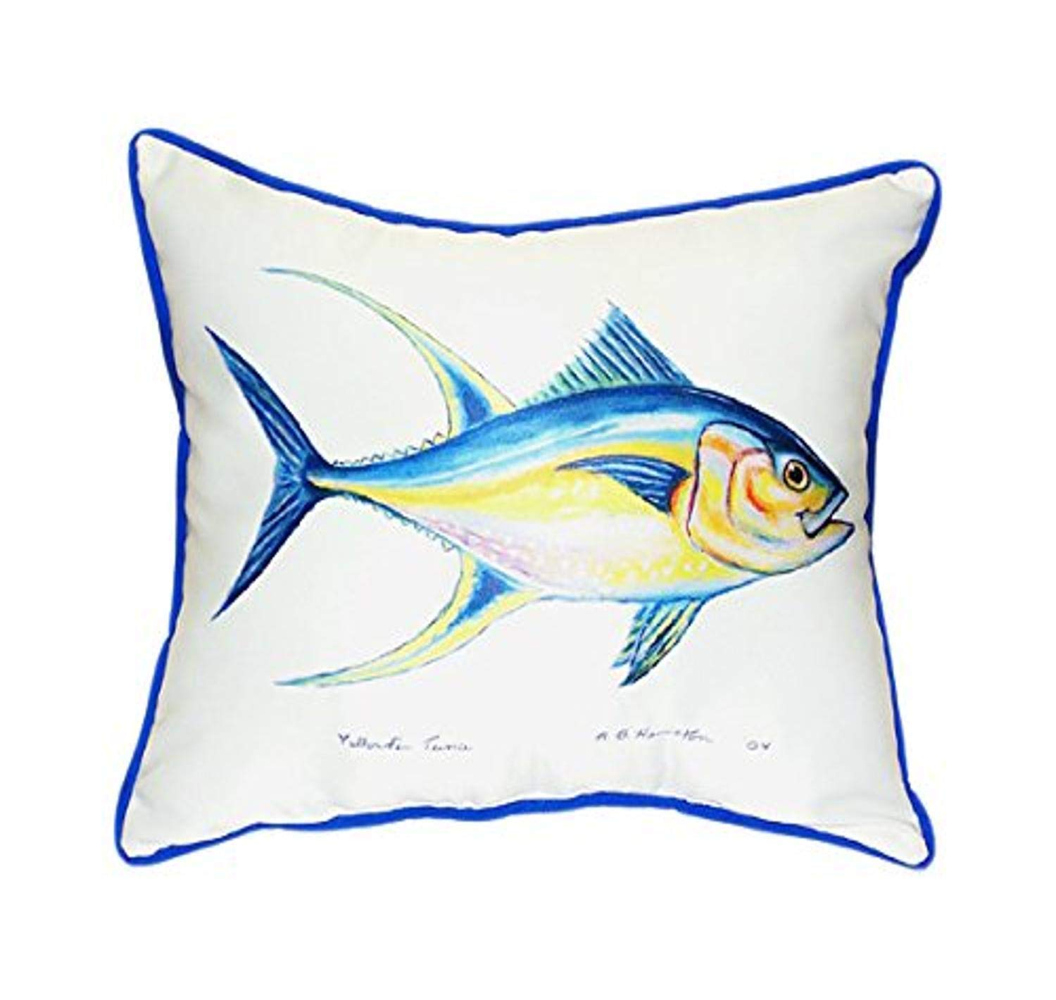 Betsy Drake Tuna Pillow - 16x20 Inch Soft Plush Throw Pillow for Couch, Bed & Home Decor - Perfect for Cat Lovers & Unique Gift Ideas