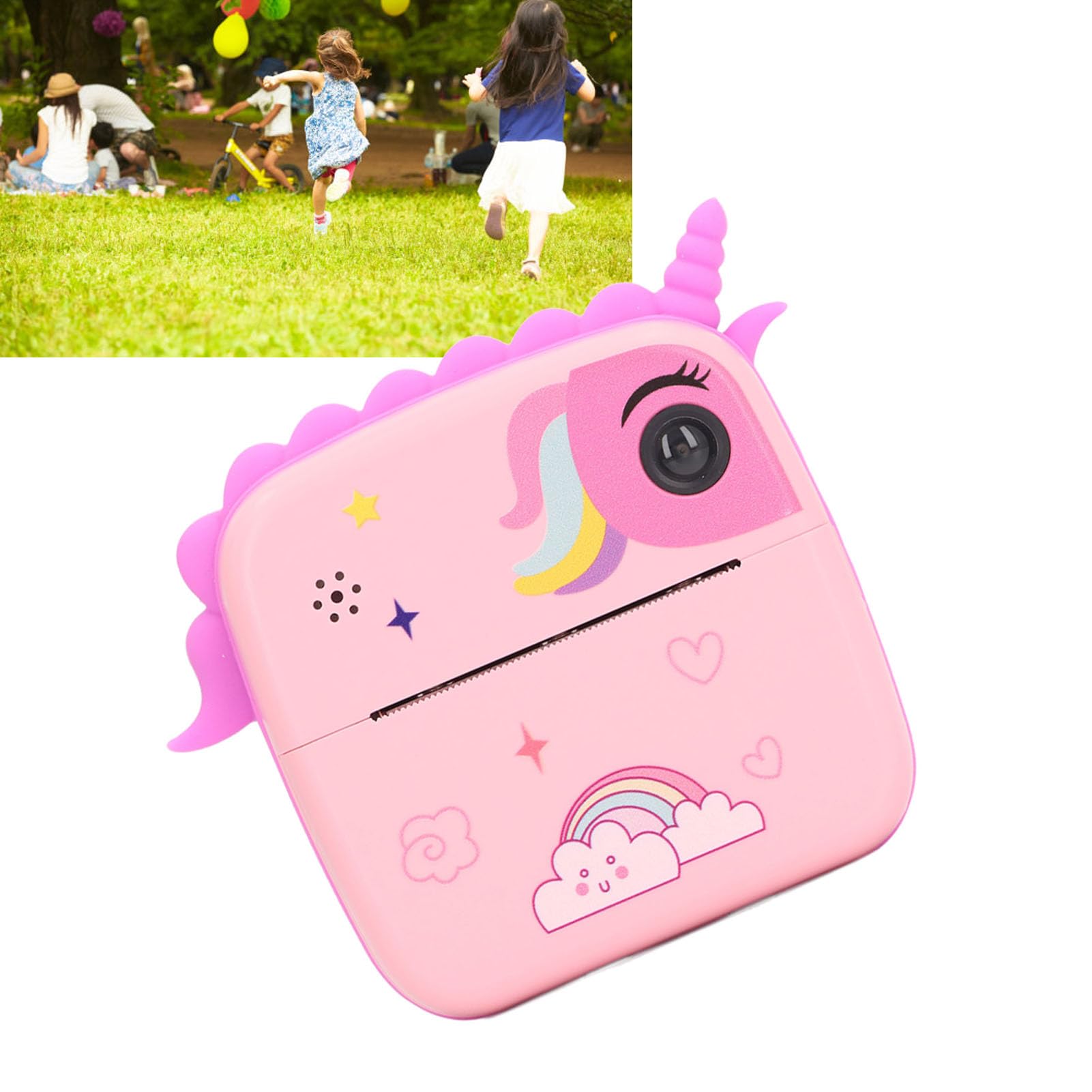 HD Kids Digital Camera Toy - Instant Print Selfie Camera for Toddlers with Clear Shots & Multiple Functions (Pink) | Perfect for Birthday Gifts, Travel Souvenirs & Creative Photography Fun