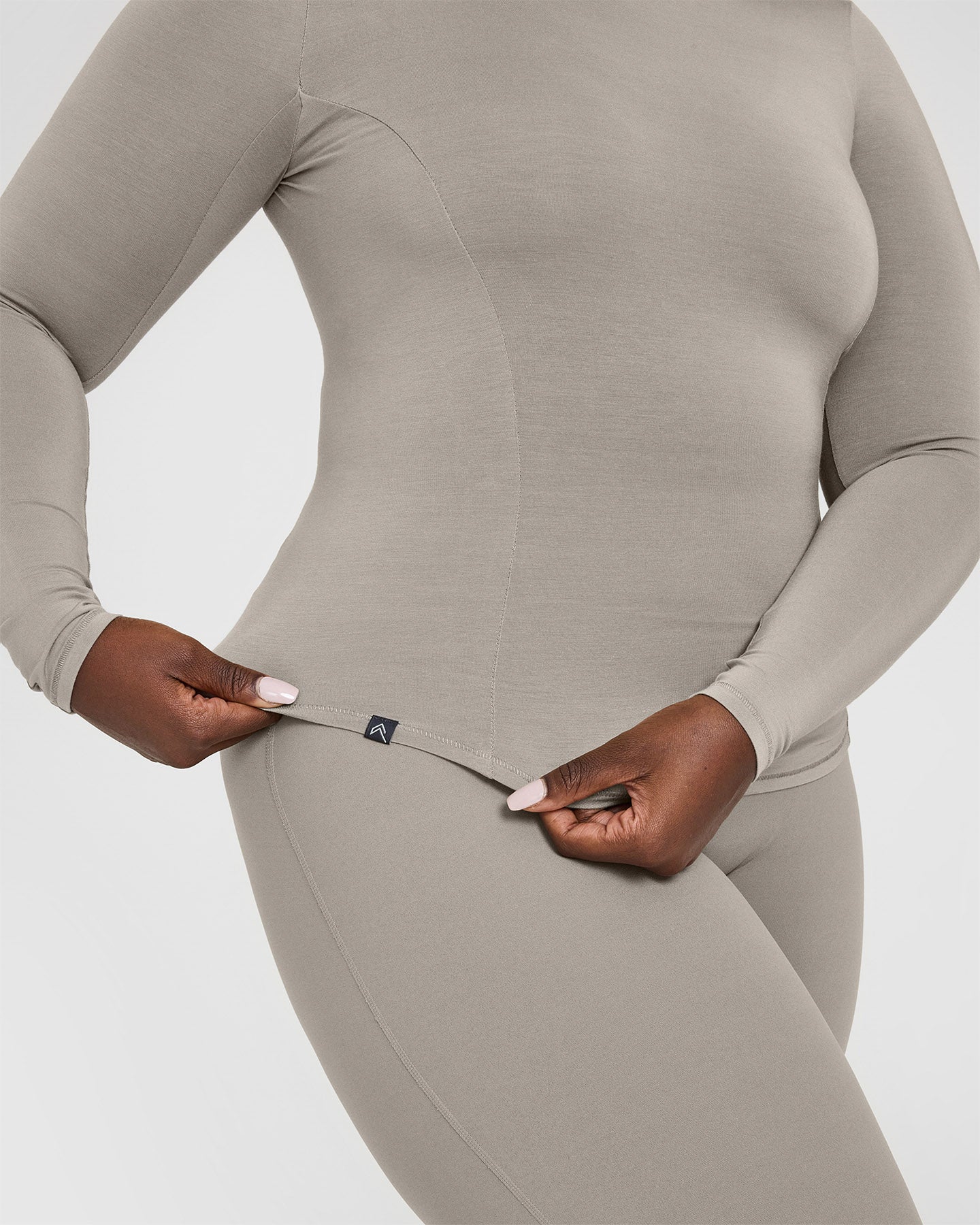 Mellow™ Soft Long Sleeve Top for Women - Cozy Warm Sand Color Winter Shirt | Perfect for Layering, Casual Outfits & Cold Weather Wear