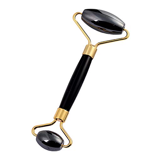 Galand V-Shaped Hematite Facial Massage Roller - Double Head Anti-Wrinkle Massage Tool for Face & Skin Care | Home Spa Treatment for Women & Men | Perfect for Relaxation & Anti-Aging Routine