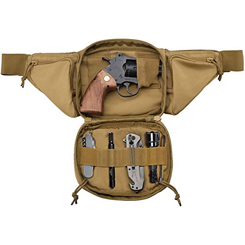CREATOR Concealed Gun Pouch - Multipurpose Waist Holster Fanny Pack for Pistols (Fits Glock 17/19/20, 1911, Taurus & Sig Sauer) - Perfect for Outdoor Activities, Travel & Concealed Carry