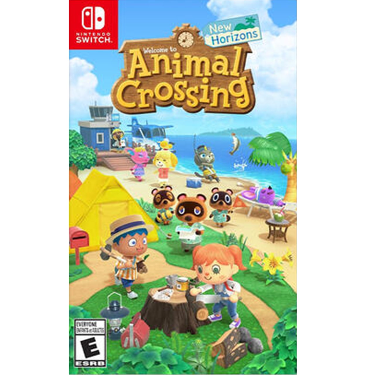 Nintendo Switch Animal Crossing New Horizons Edition - Best Selling Game for Family Fun & Relaxing Island Life Simulation - Perfect for Home Entertainment & Travel Gaming