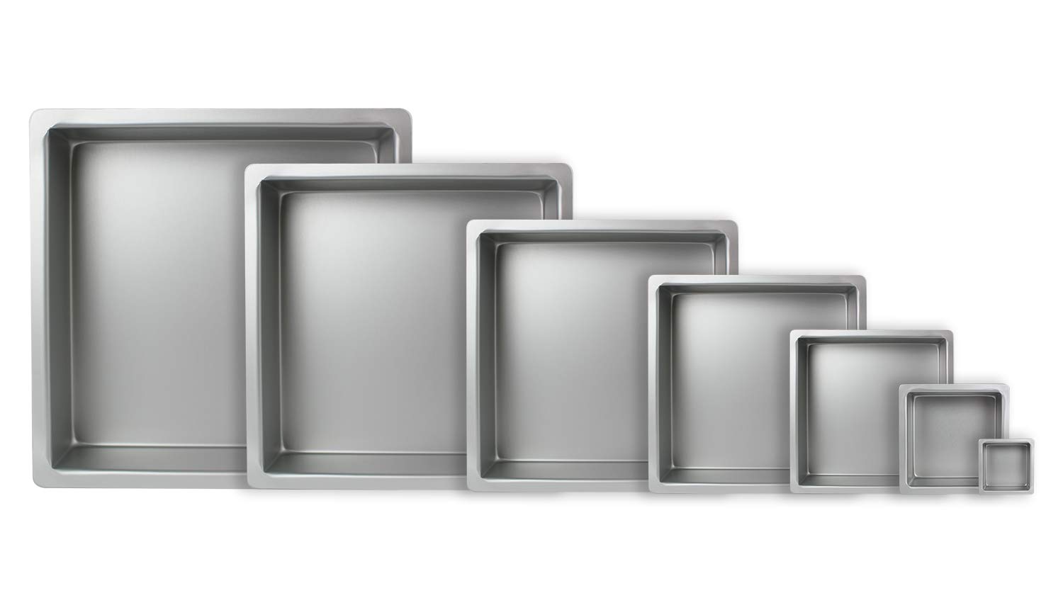 PME Professional 10x3 Inch Aluminum Square Baking Pan for Cakes, Brownies & Bars - Perfect for Home Bakers & Commercial Kitchens