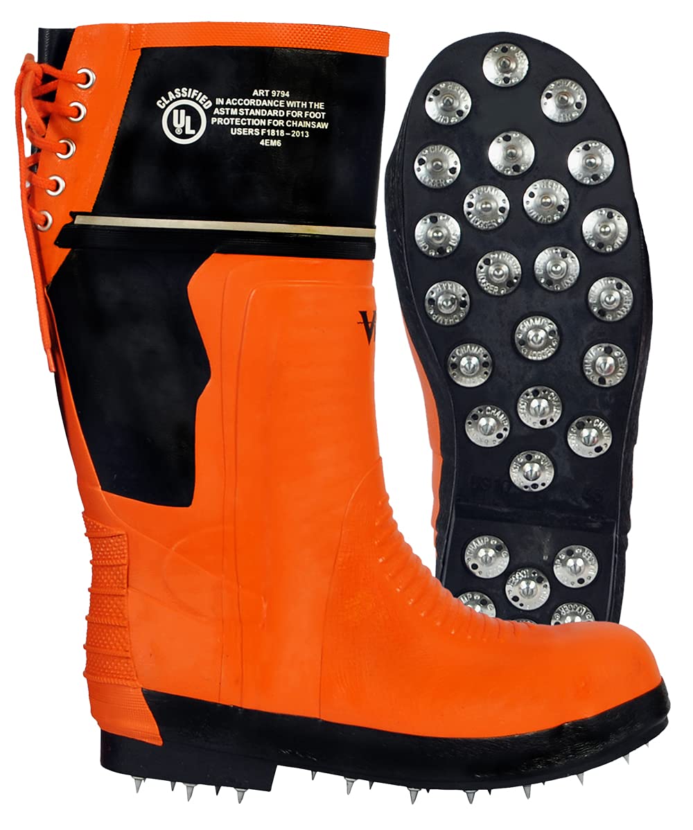 Viking Men's Class 2 Chainsaw Safety Boots - Waterproof Work Boots with Steel Toe for Logging & Construction - Ideal for Outdoor Work, Forestry & Heavy Duty Jobs