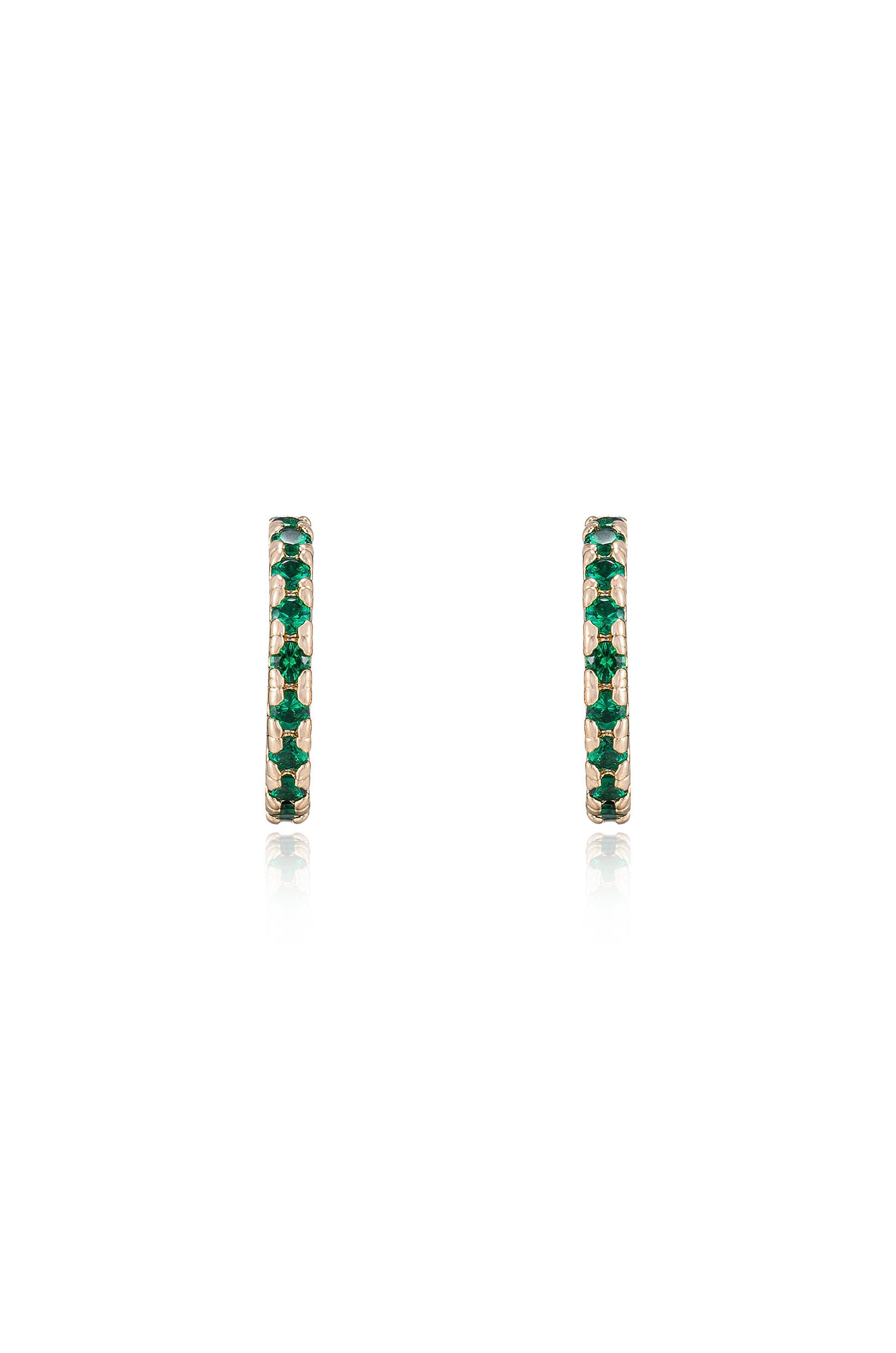 Vibrant Crystal Huggie Earrings for Women - Trendy & Comfortable Hoop Earrings for Everyday Wear, Parties & Gifts